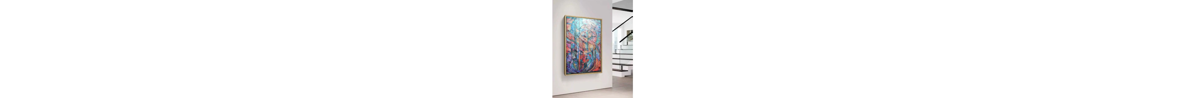 Ksavera - Pearlescent A1458 - abstract painting on XXL canvas
