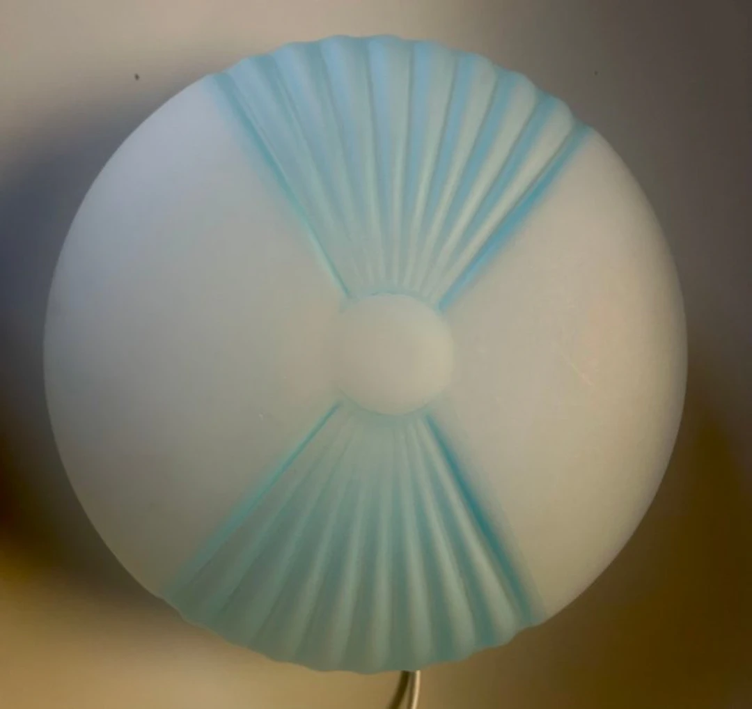 Ceiling lamp - blown glass, Iron - butterfly ceiling light