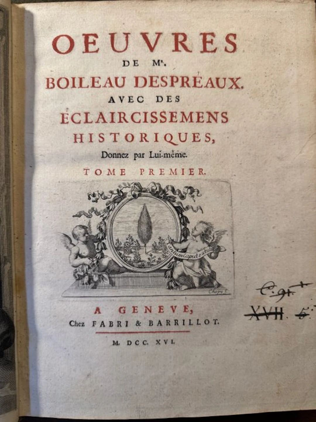 Boileau Despréaux - OEUVRES DE Mr