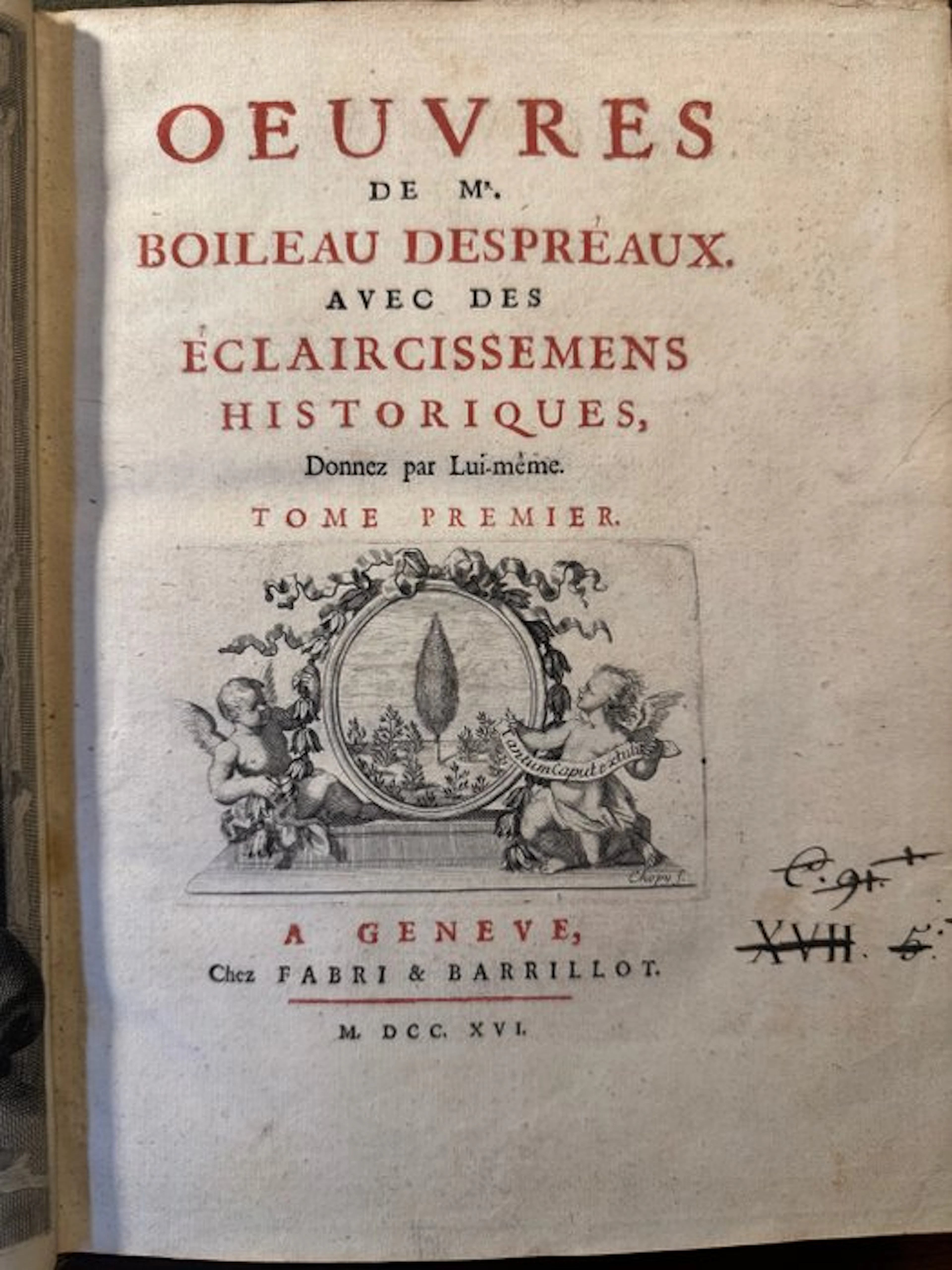 Boileau Despréaux - OEUVRES DE Mr
