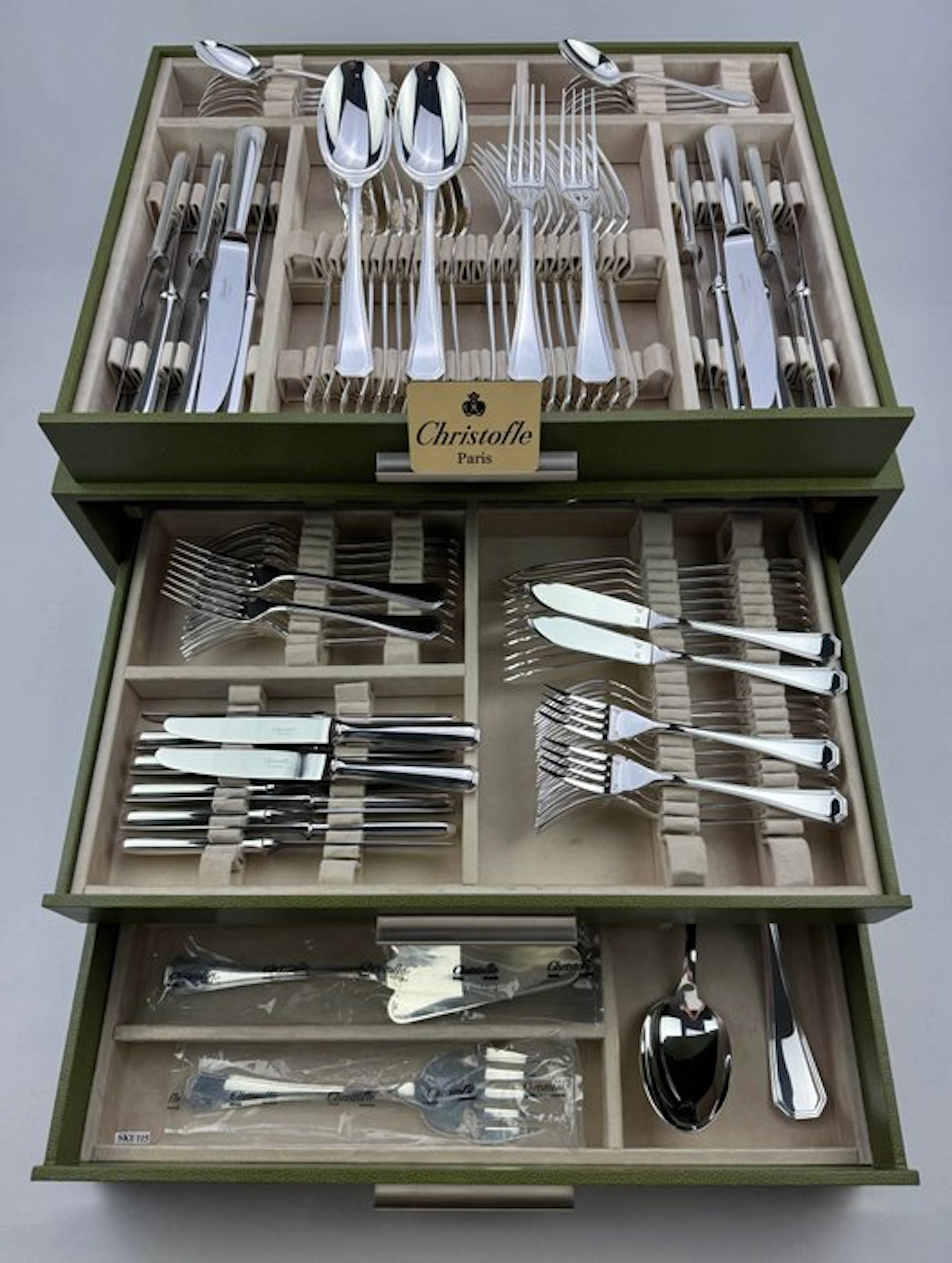 Christofle - Table service for 12 (126) - America - Silverplated