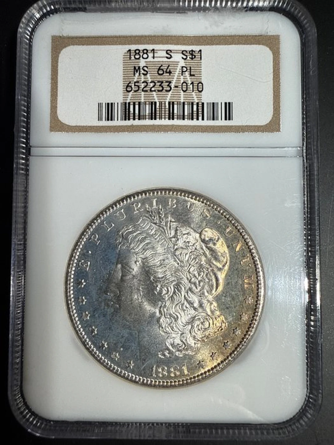 United States. Morgan Dollar 1881-S. NGC MS64 PL