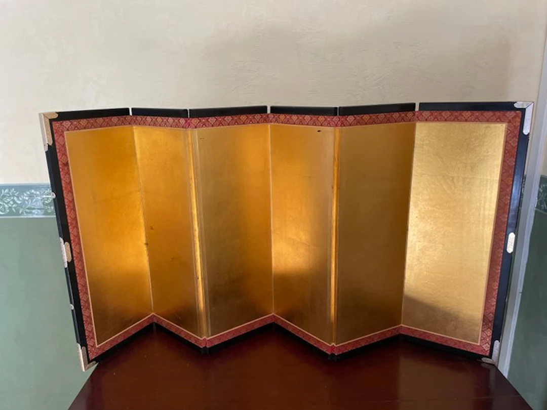 Folding screen - Kanazawa Gold Leaf (金沢箔) - Japan