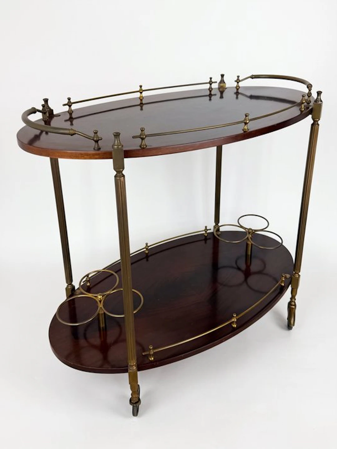 Serving trolley - Wood, Brass - Serving Trolley