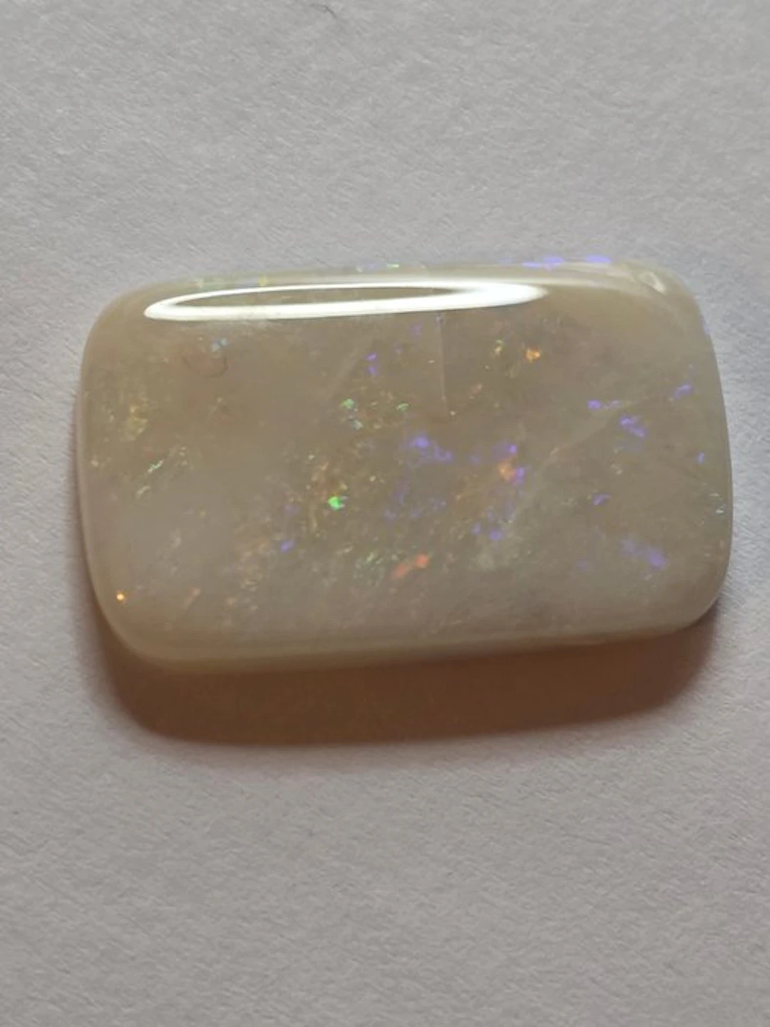 No reserve price White Opal - 12.50 ct - GEM-TECH Istituto Gemmologico