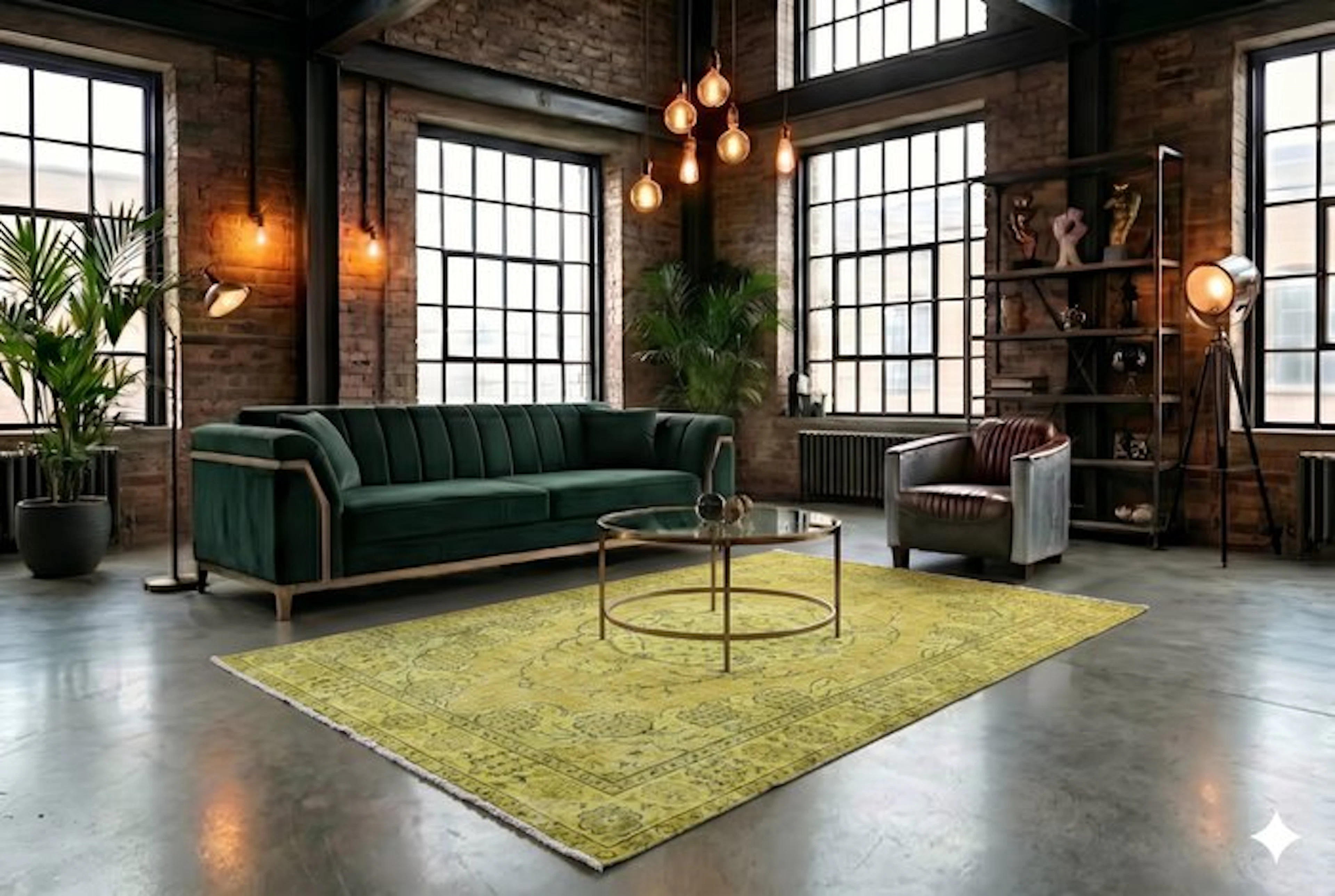 Yellow vintage - Rug - 265 cm - 165 cm - with certificate