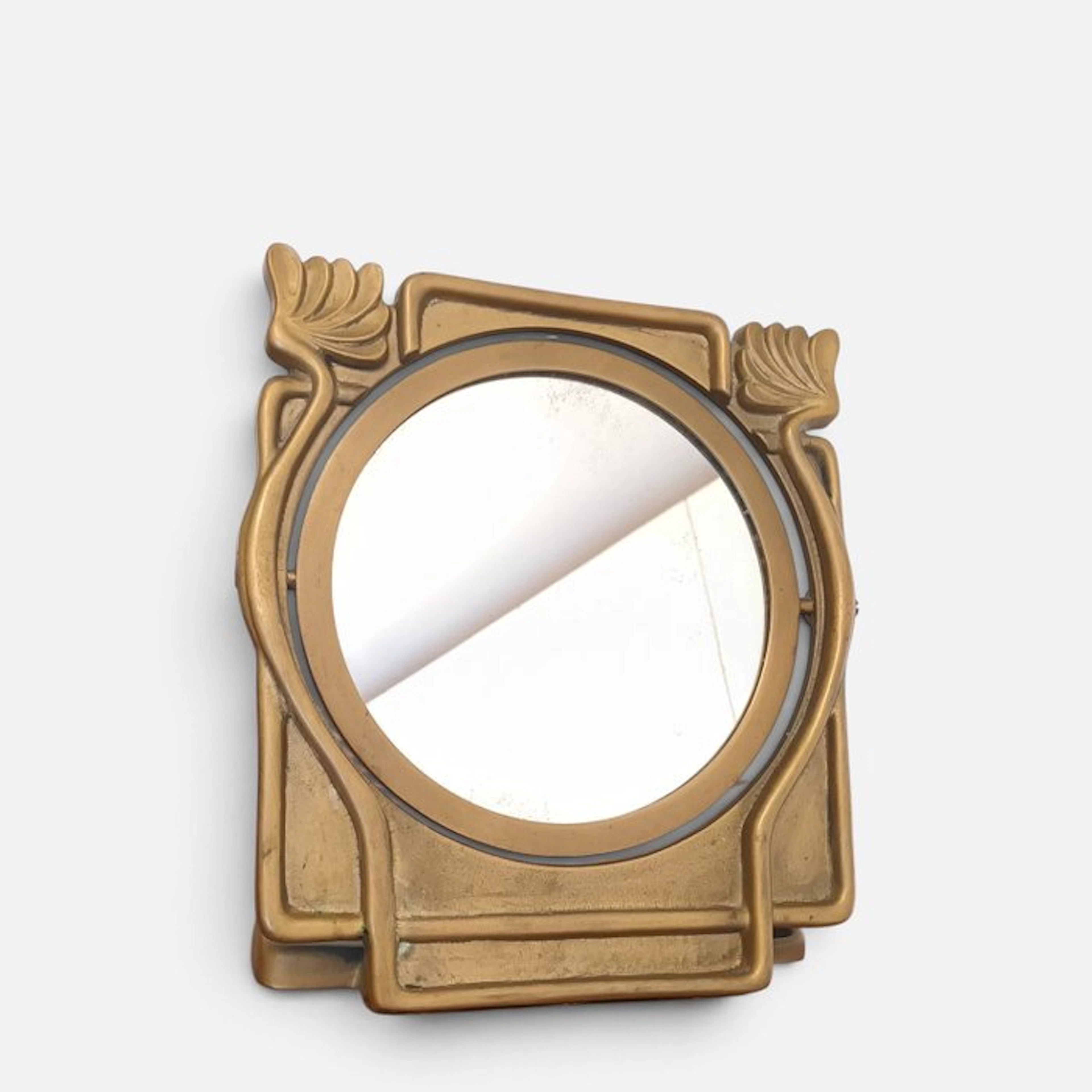 Table mirror - Patinated bronze