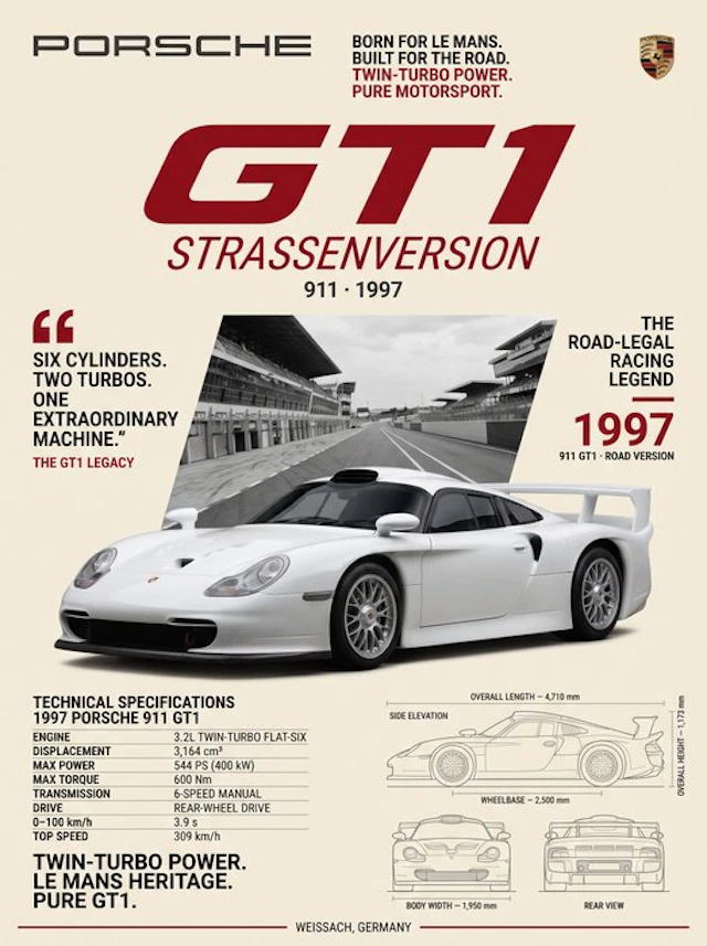 Shmidt.Art - Porsche - GT1 STRASSENVERSION 911 · 1997 - 2020s