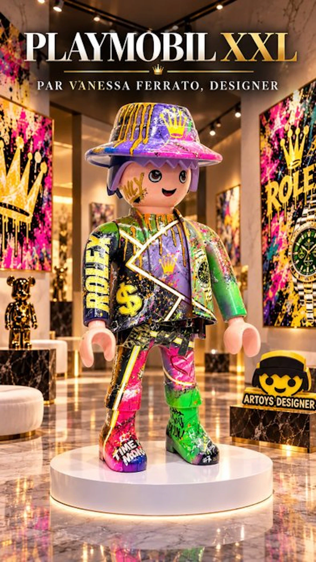 Vanessa Fodera (1981) - RILEX POP ART - TIME IS MONEY