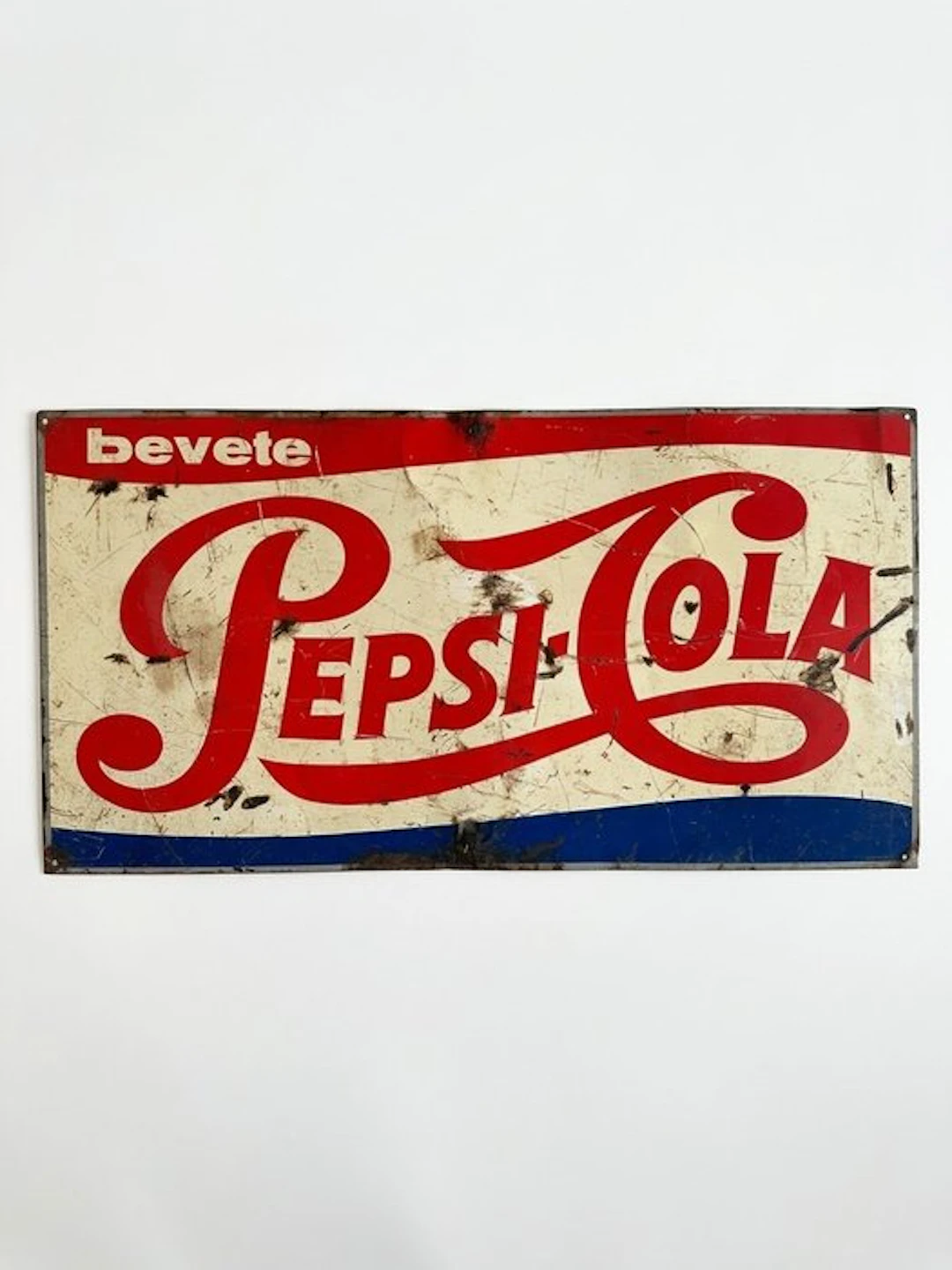 Vintage Pepsi-Cola Advertising Sign 'Drink Pepsi-Cola' in...