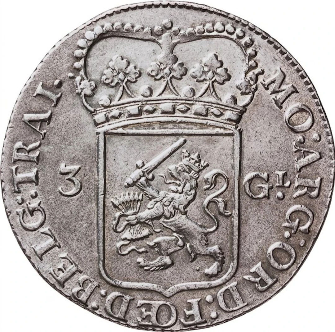 Netherlands, Utrecht 3 Gulden 1793 (XF/Prachtig)