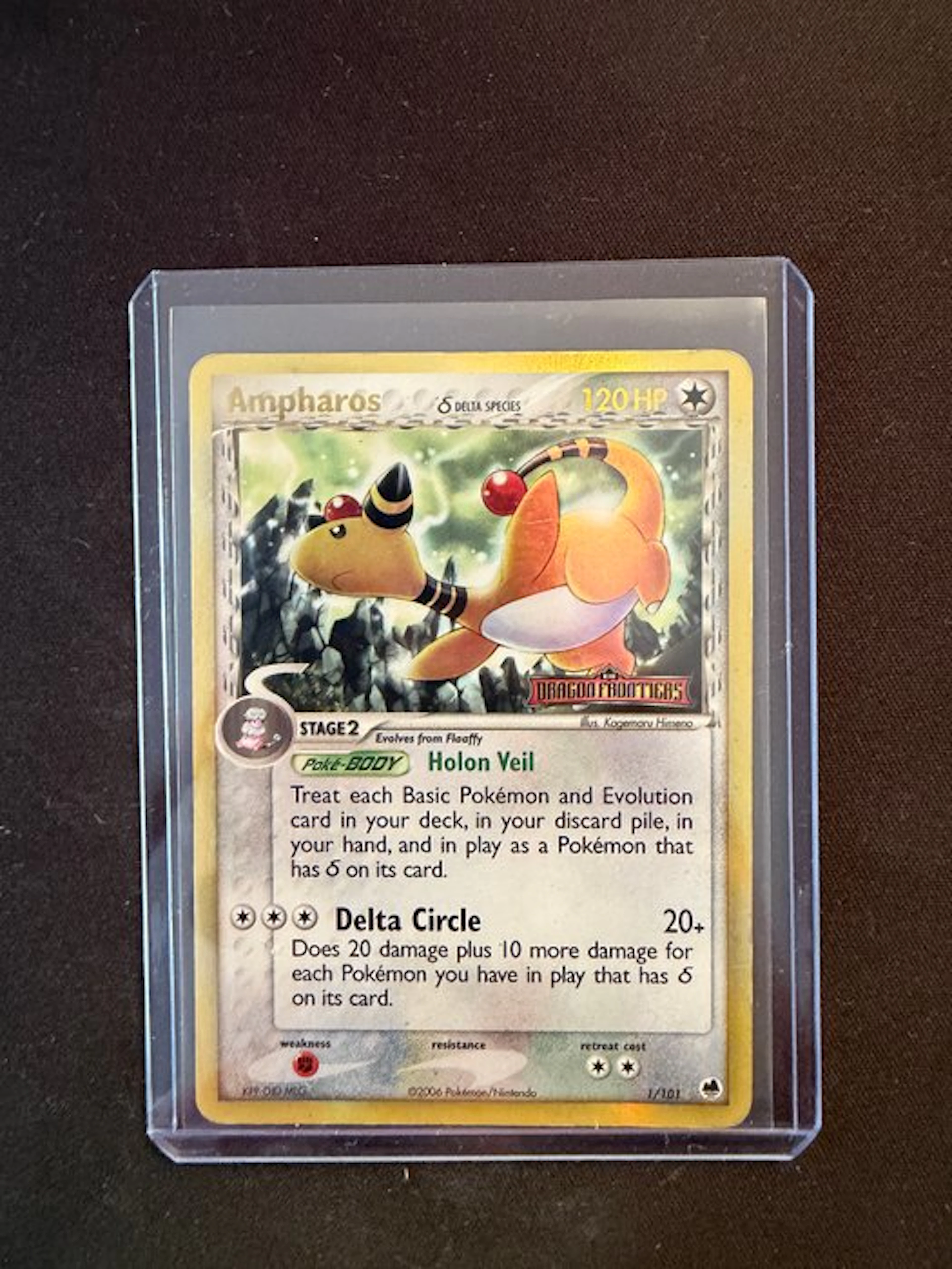 Pokémon - 1 Card - Ampharos 1/101 Foil - EX - EX Delta Species