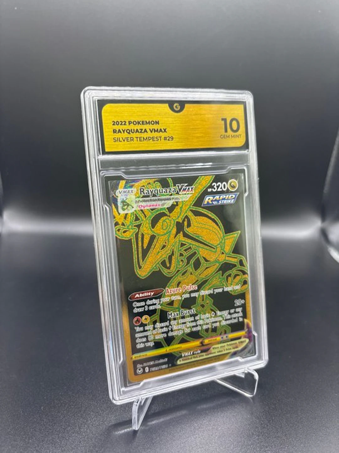 Pokémon - 1 Graded card - Rayquaza VMAX TG29 Silver Tempest Full art - GG 10