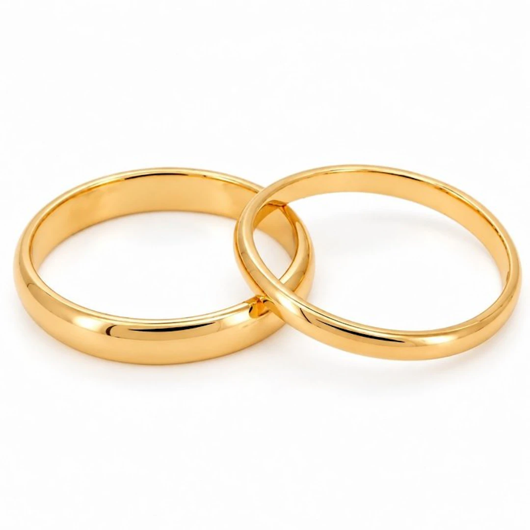 Ring - 18 kt. Yellow gold - Made in Italy - Handmade