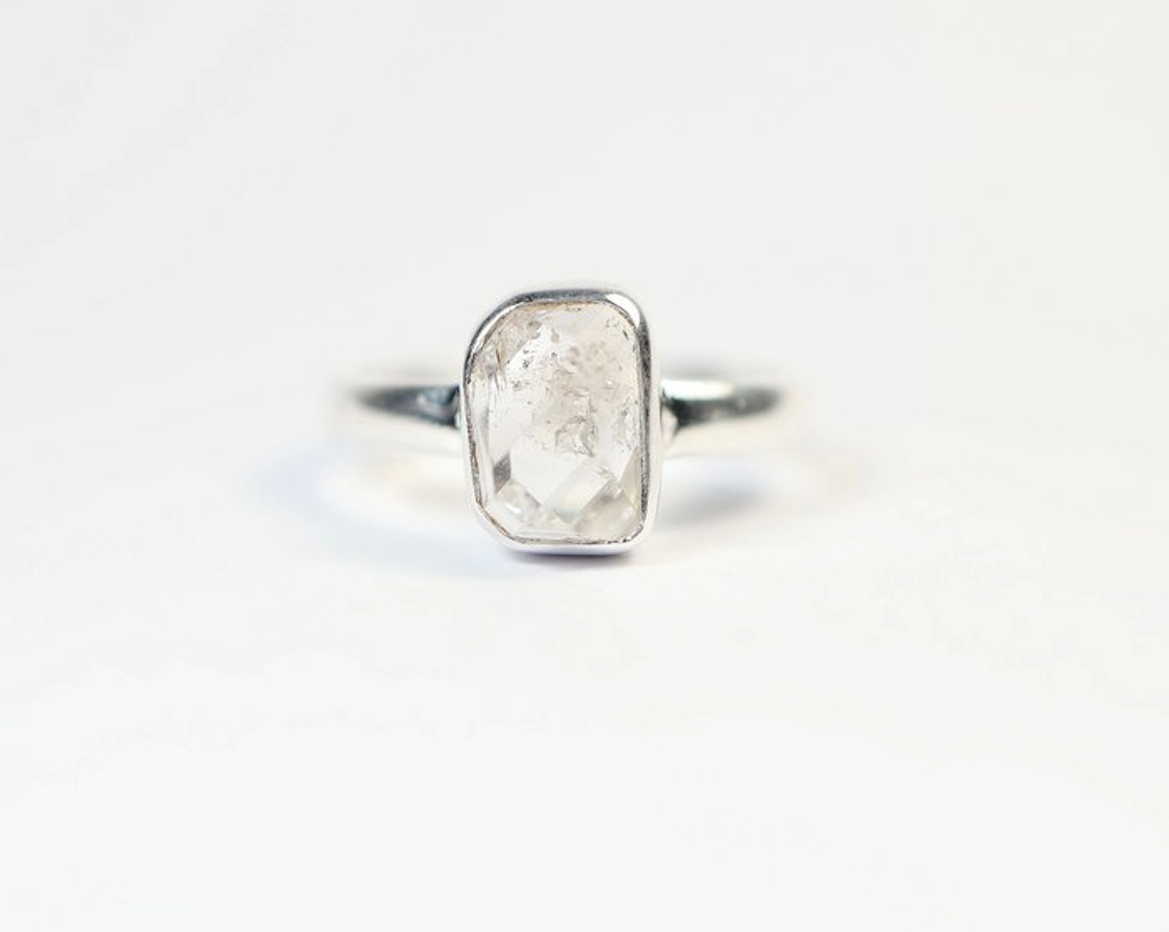 Herkimer Diamond Ring / new- 2.86 g - (1)