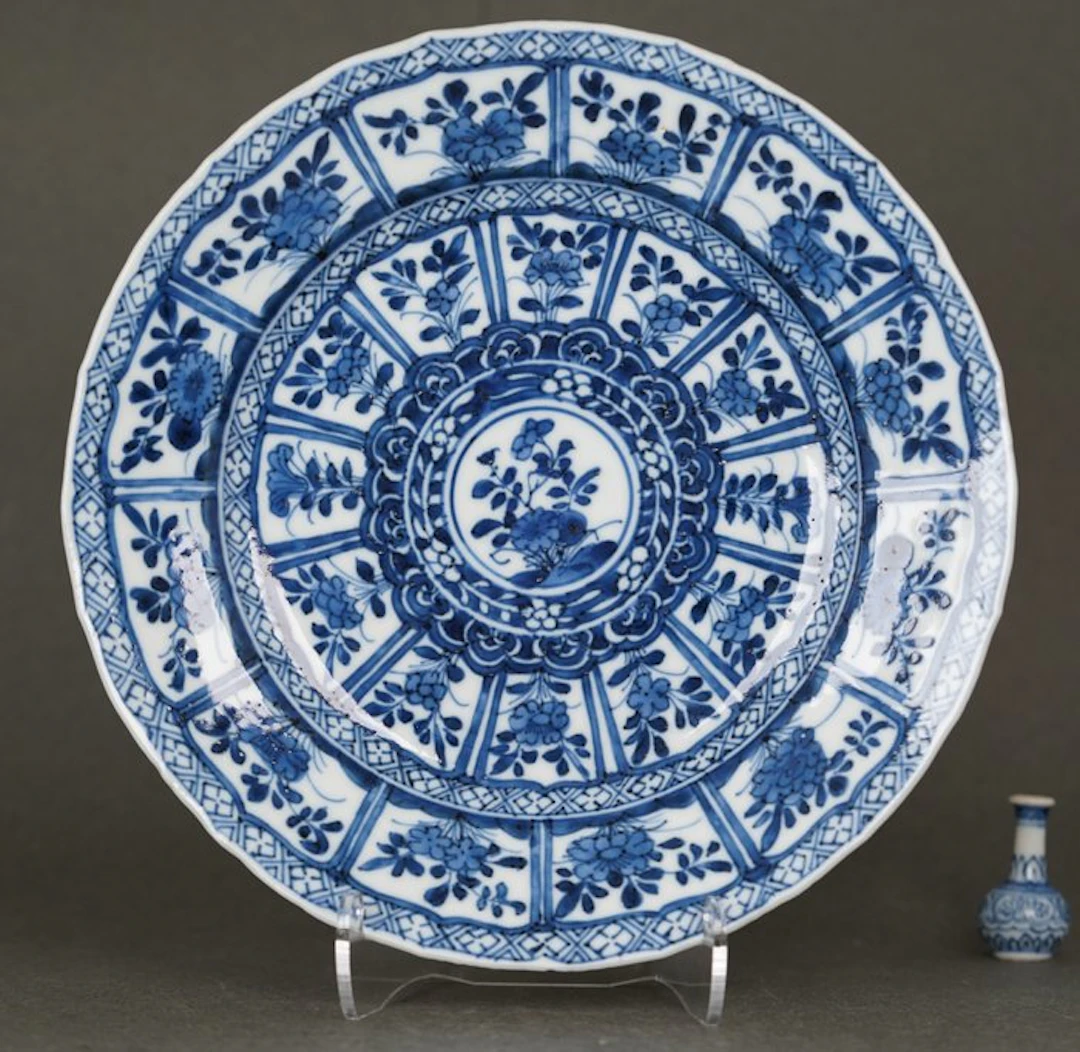 Kangxi (1662-1722) - Plate - Peonies