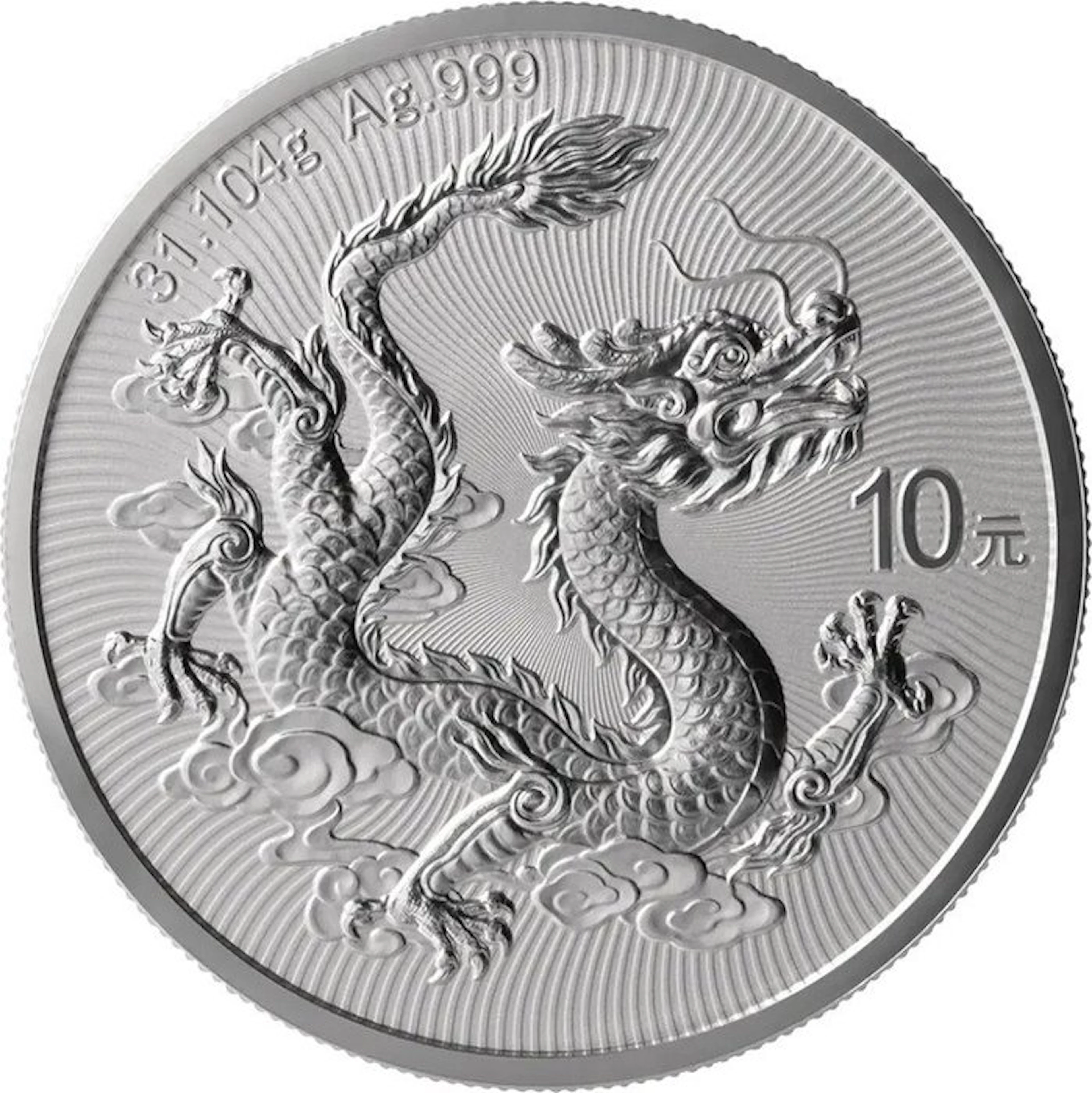 1 Troy Ounce - Silver .999 - Chinese Dragon 2026 - 31,1...