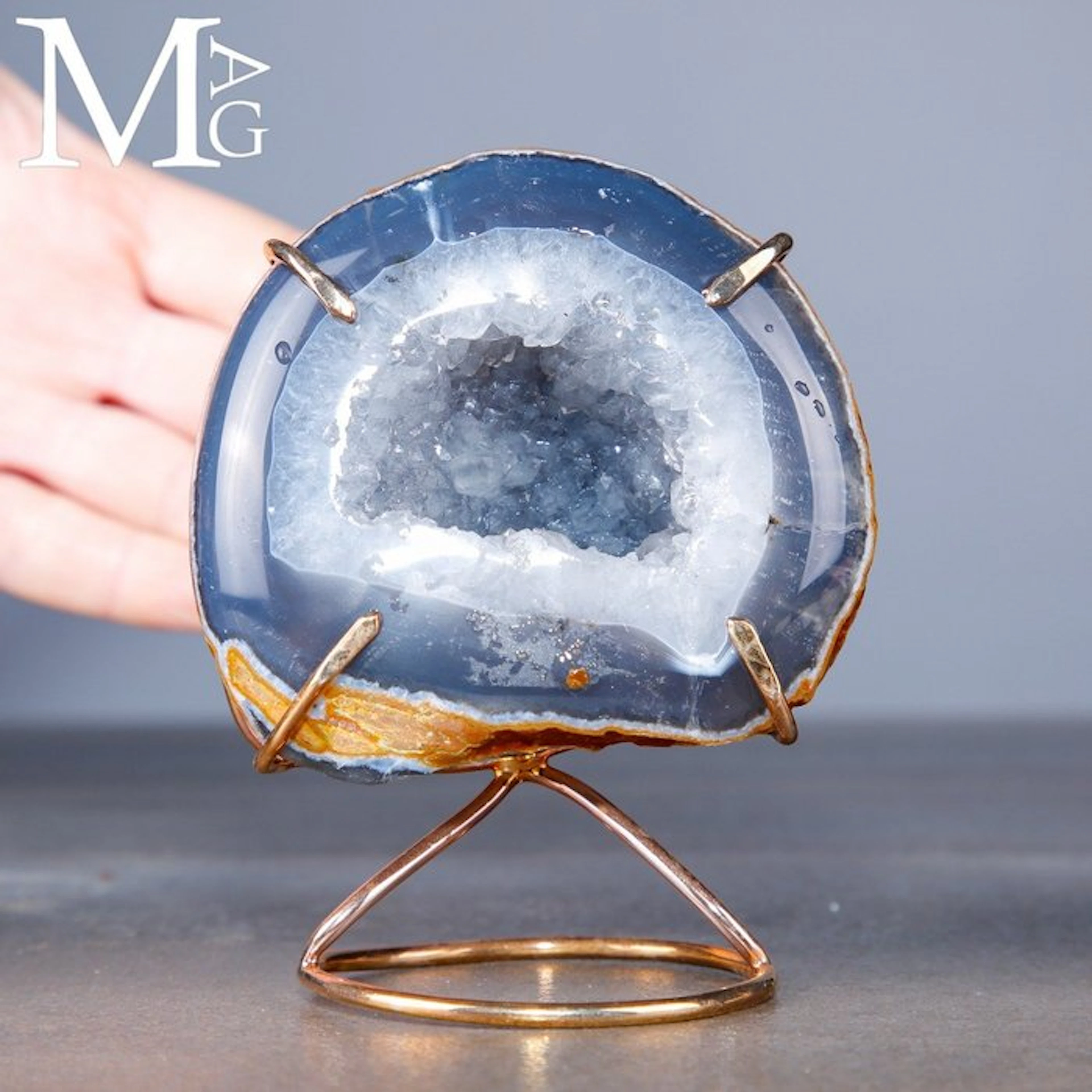 Natural Mineral Geode with Wonderful Inner...