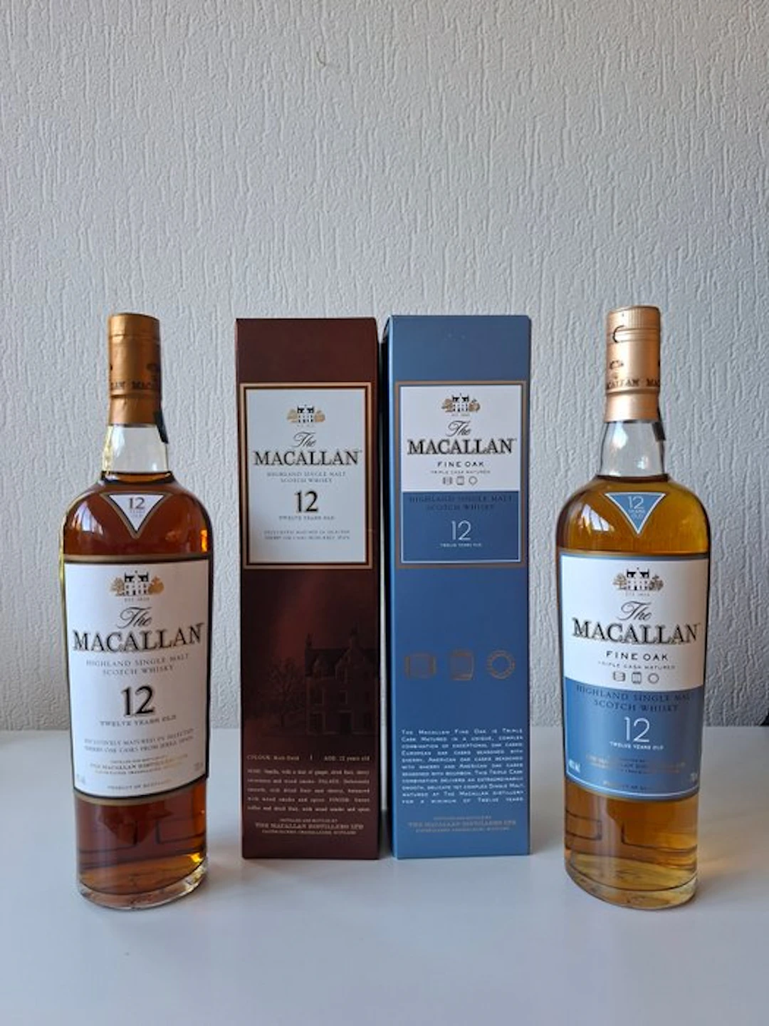 Macallan 12 years old Sherry Oak Casks & Fine Oak Triple...