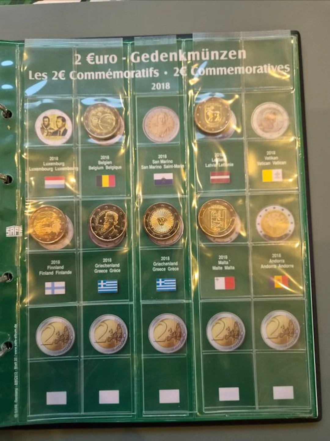 Europe. 2 Euro 2016/2018 (74 monnaies) (No reserve price)