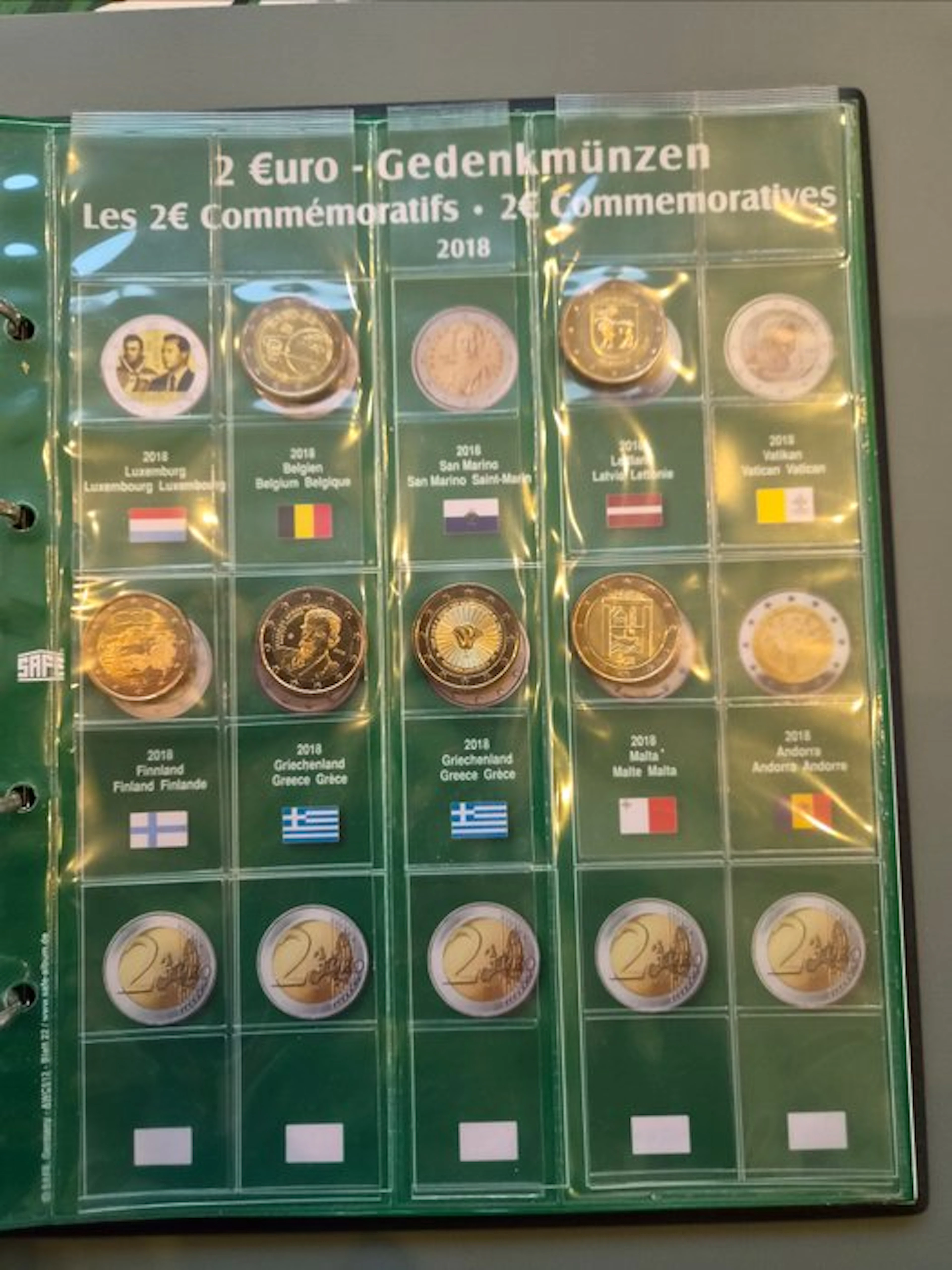 Europe. 2 Euro 2016/2018 (74 monnaies) (No reserve price)