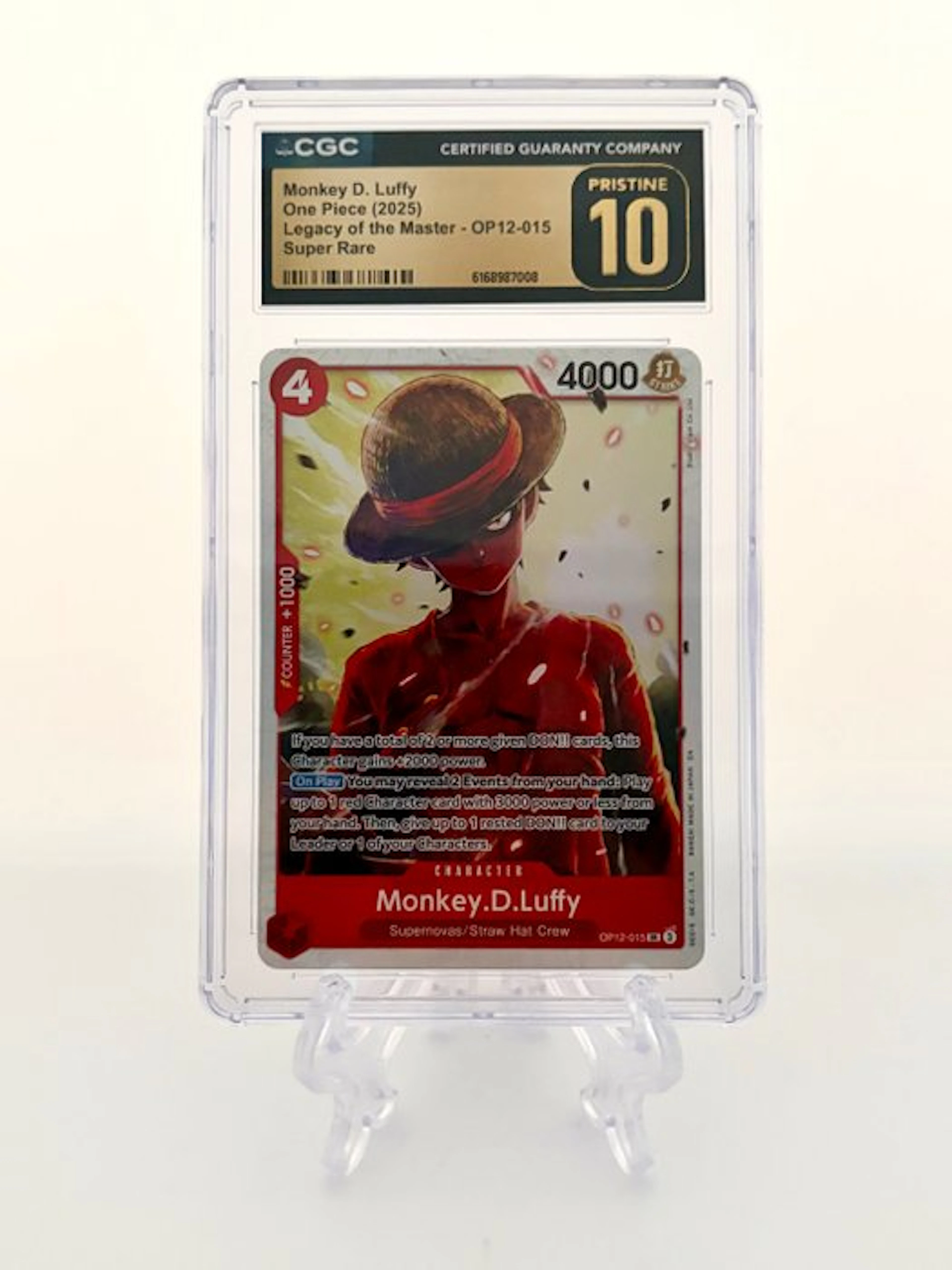 One Piece - 1 Graded card - One Piece - Monkey D