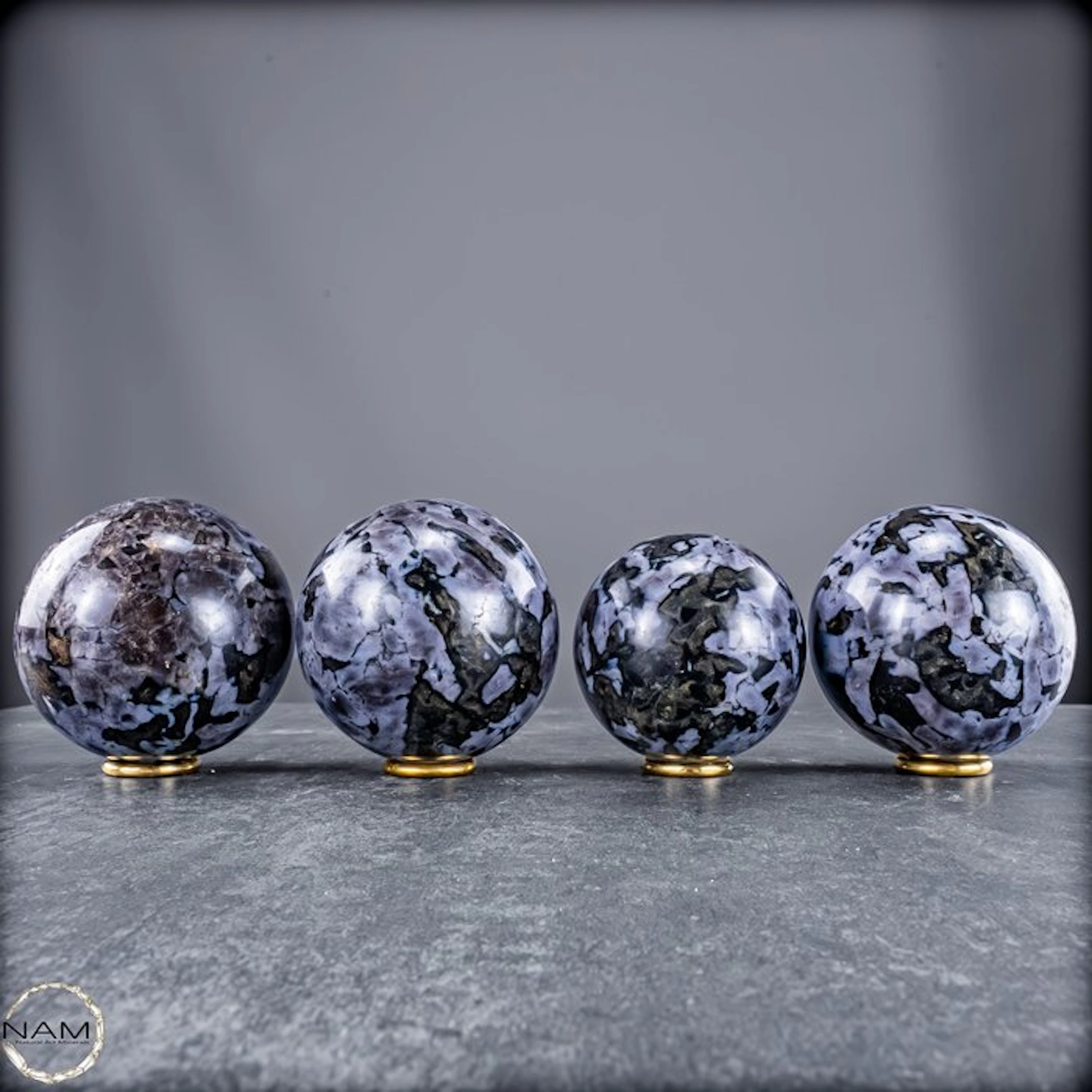 Mystical Merlinite sphere set – four extraordinary...