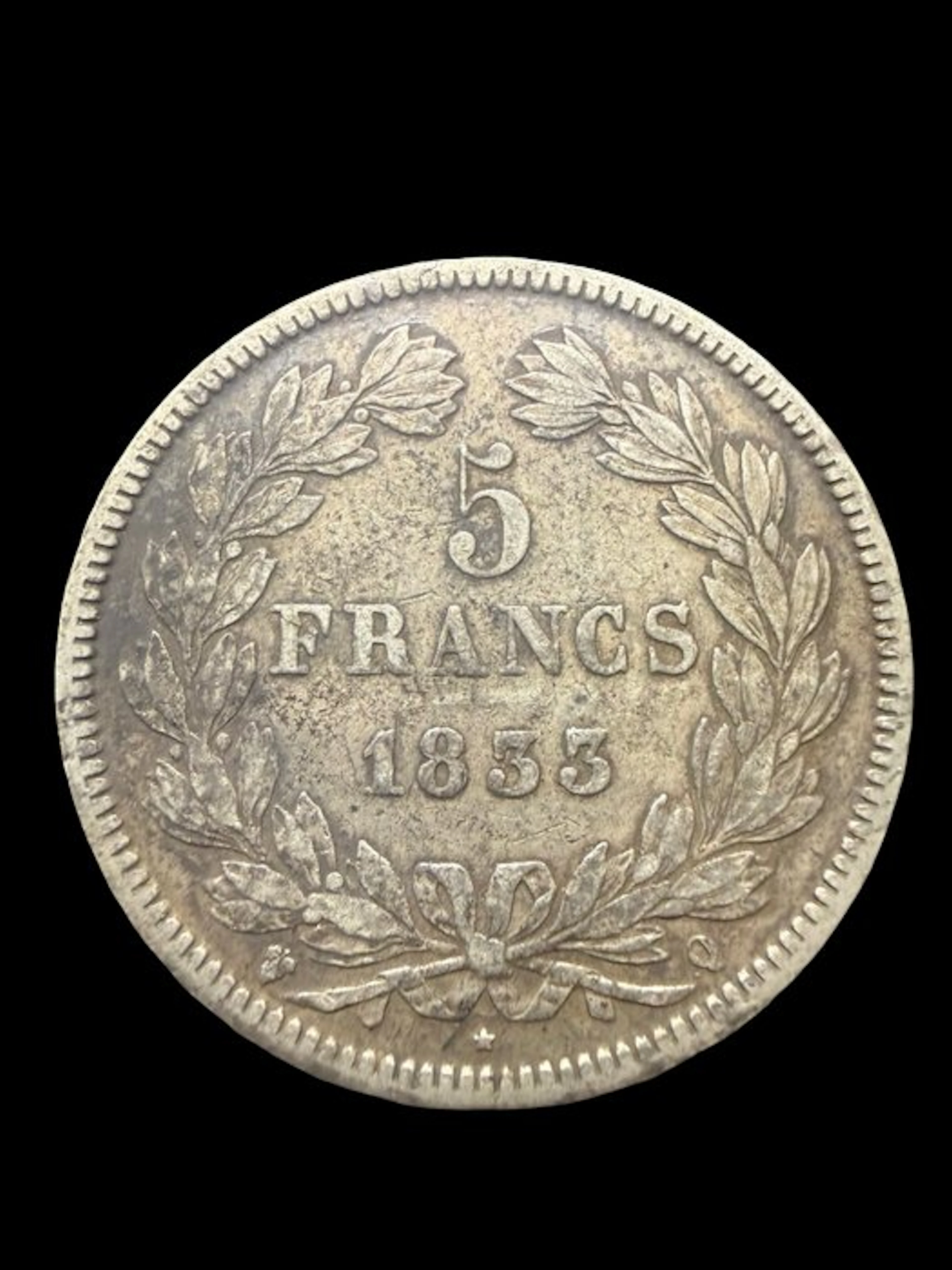 France. Louis Philippe I. 5 Francs 1833-Q, Perpignan (No reserve price)