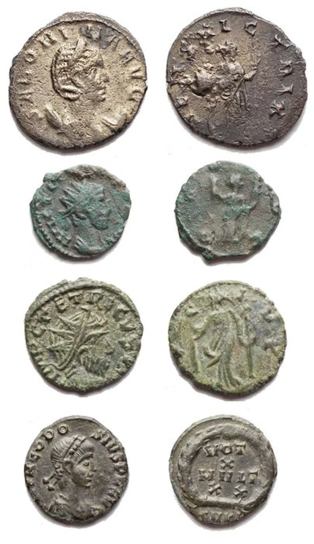 Roman Empire Lot of 4 Æ coins 3rd - 4th century AD (No reserve price)
