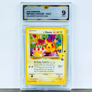Pokmon Graded card - Birthday Pikachu 24 - Pokmon - GG 9 | Barnebys Pokmon Graded card - Birthday Pikachu 24 - Pokmon - GG 9 | Barnebys