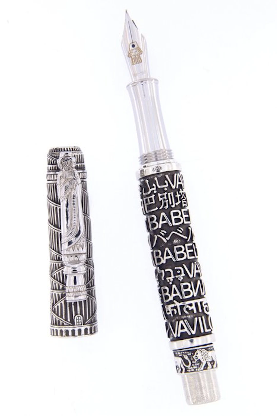 Urso - fountain pen Babel collection in sterling silver L.E. - Fountain pen