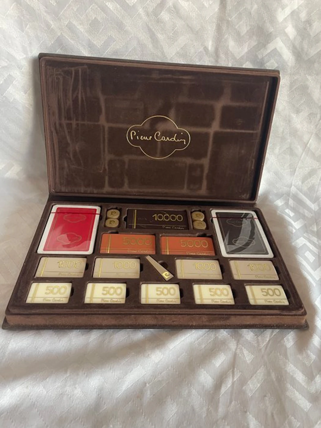 Set da poker vintage - Pierre Cardin - Carte - Dadi...