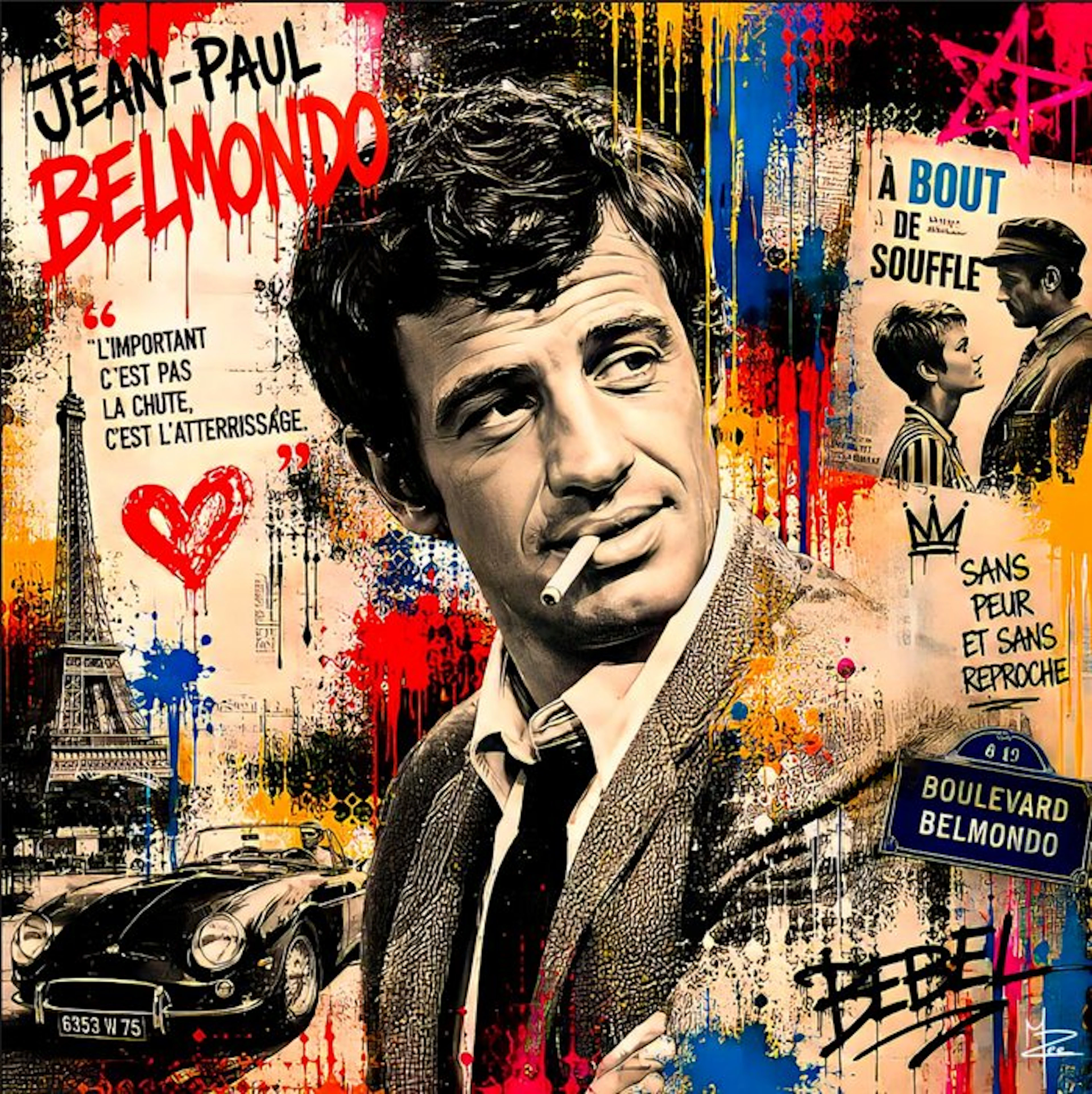 PLM-Art - Belmondo Pop Art Style