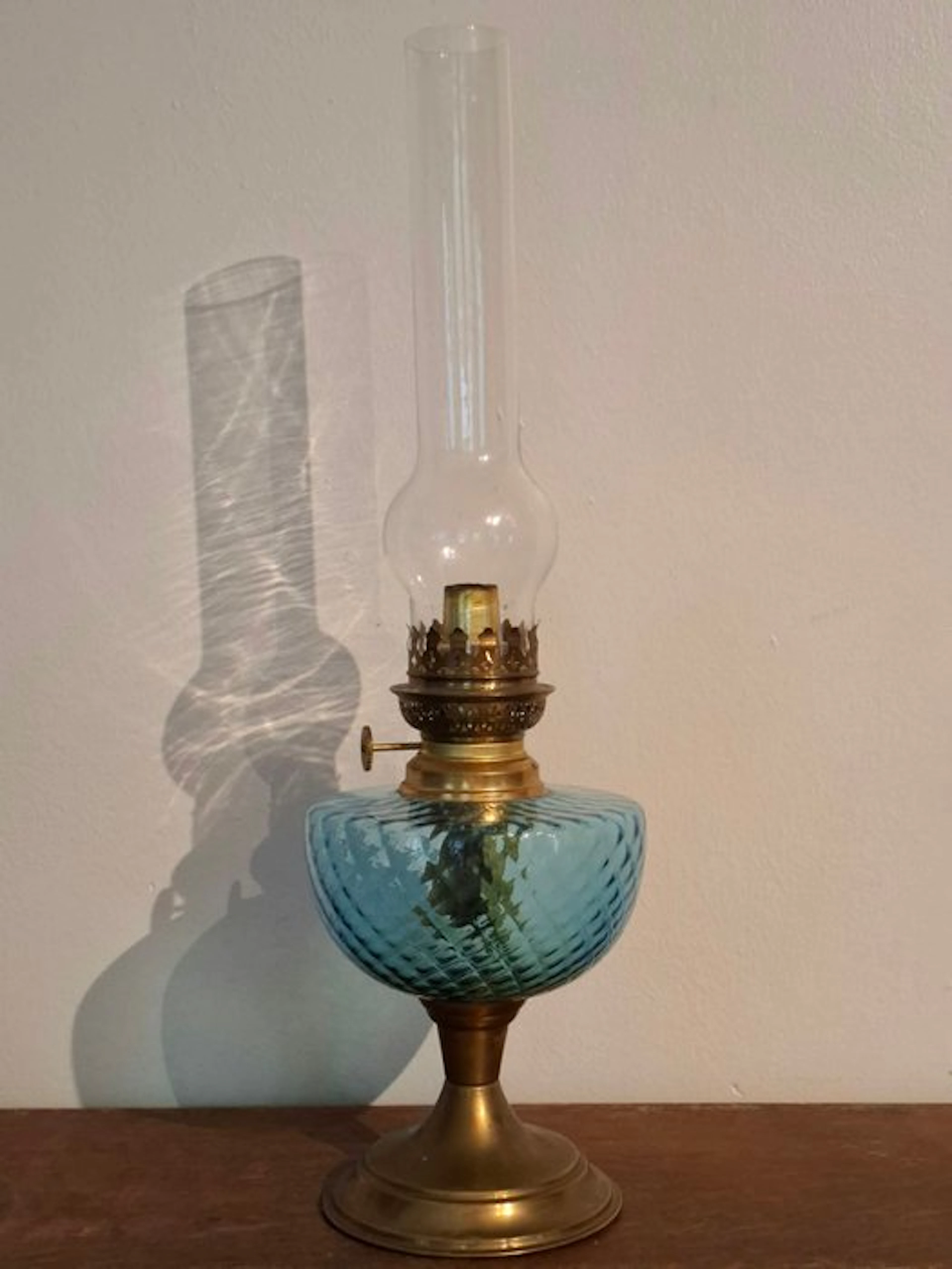 Gaudard - Kerosene lamp - KOSMOS 14''' - glass and brass