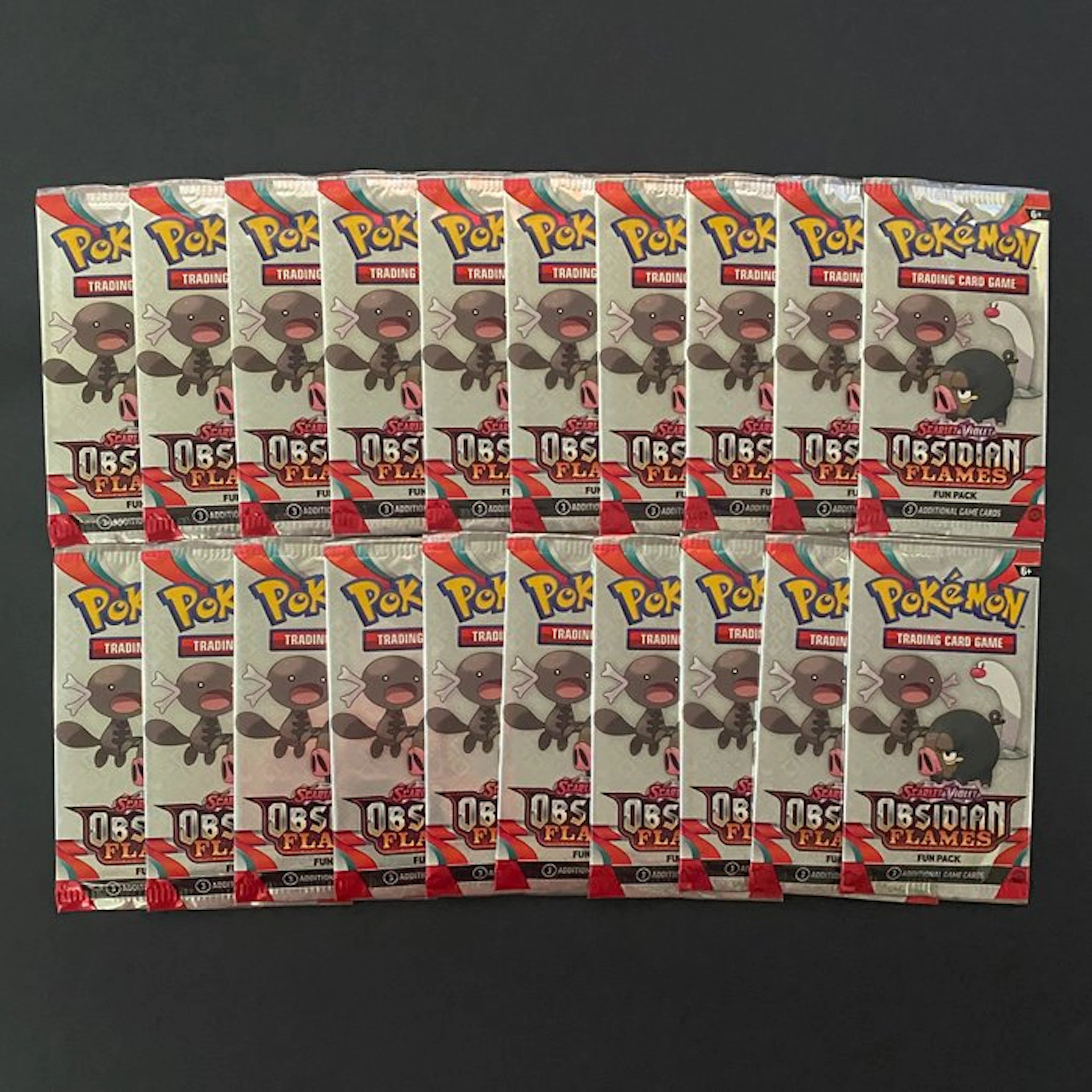 Pokémon - 20 Booster pack - 20x Obsidian Flames fun pack booster