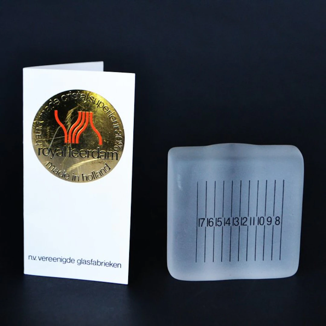 Glasfabriek Leerdam - Siem van de Marel - Sundial - Glass...