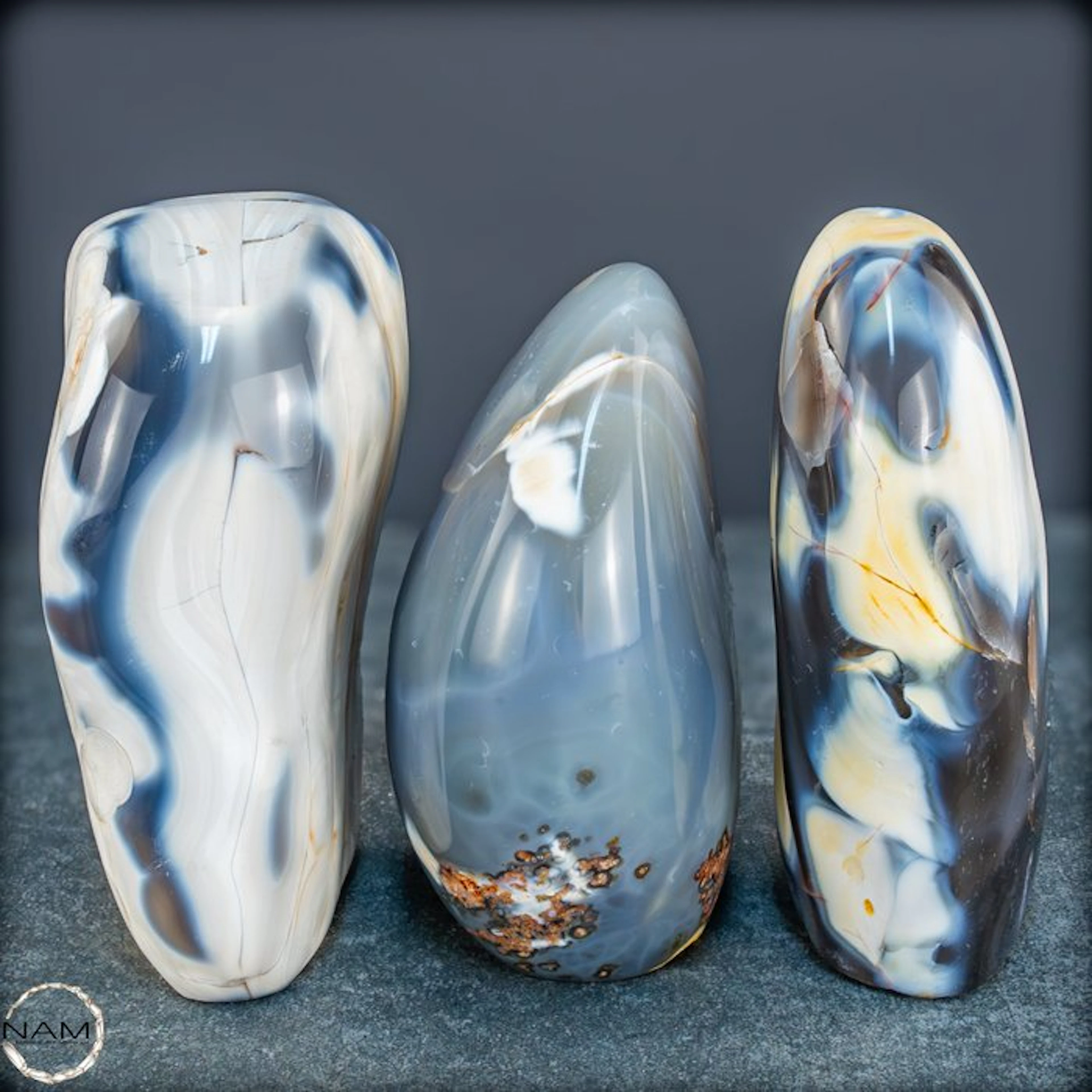 Exclusive Orca Agate Set – Powerful drawing in natural...