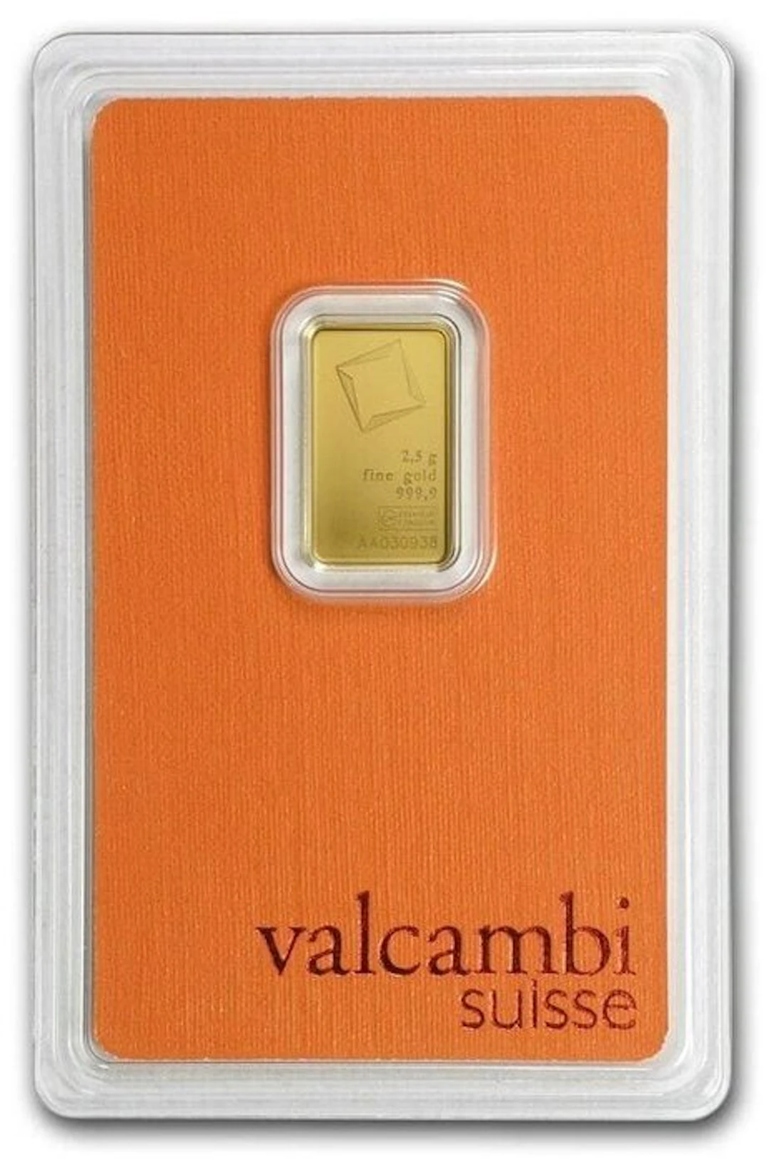 2,5 Gramm - Gold .999 - Valcambi - Sealed & with certificate