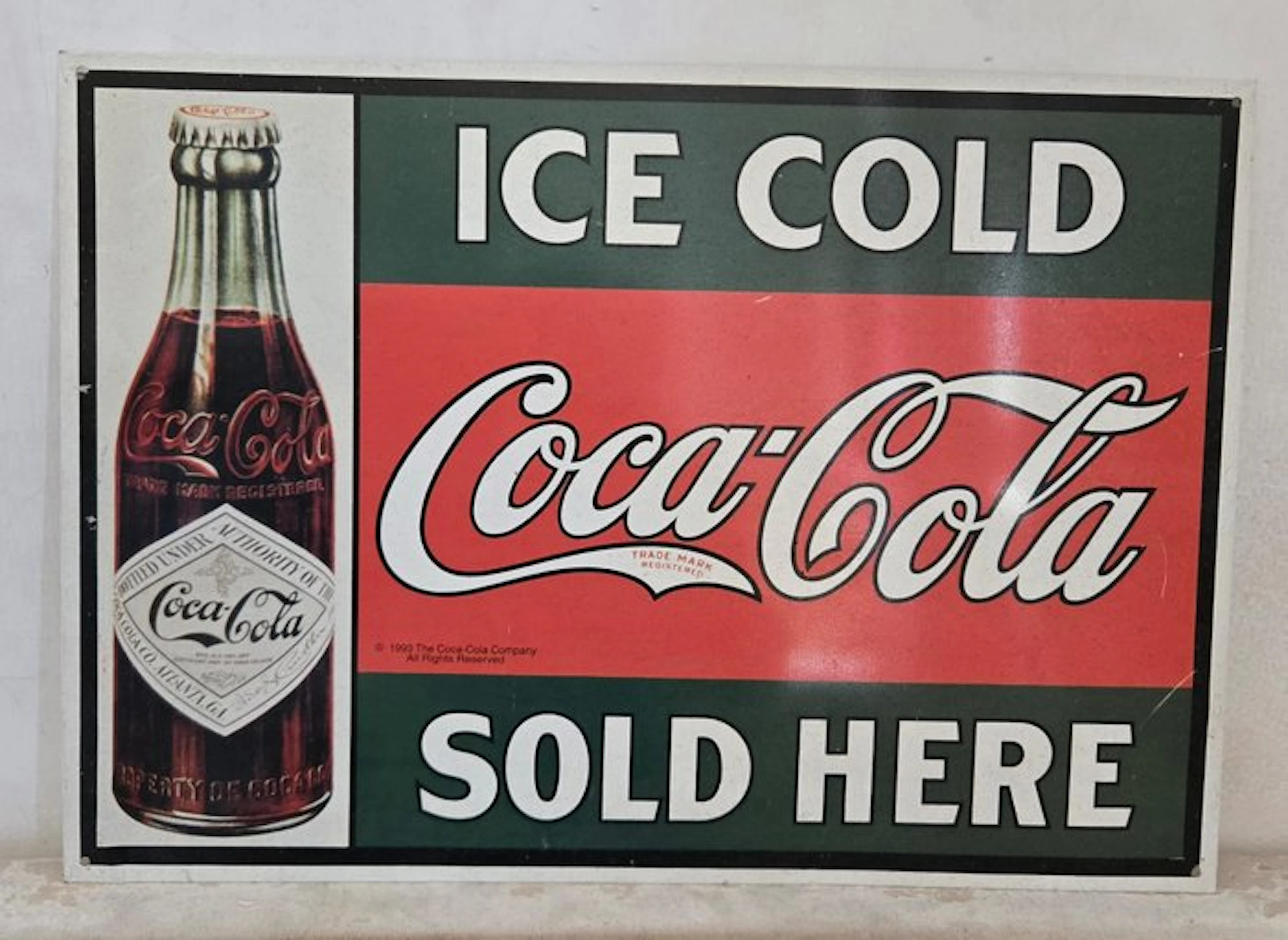 Coca-Cola - Coca-Cola advertising sign - Coca-Cola - Advertising sign - Steel