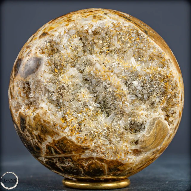 Unique quartz sphere with opal from Indonesia – Natural...