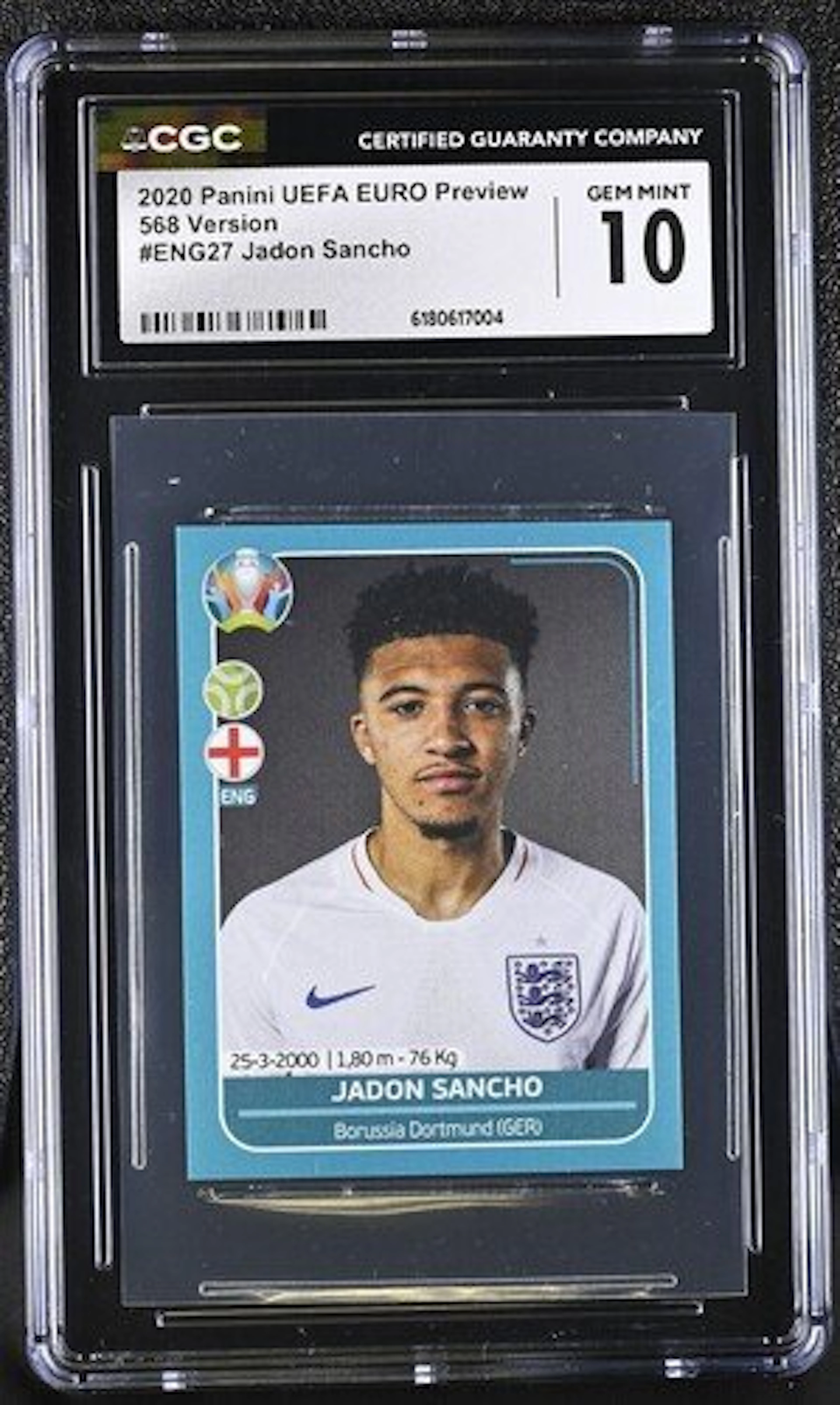 2020 Panini Jadon Sancho #ENG27 - Panini UEFA Euro 2020...