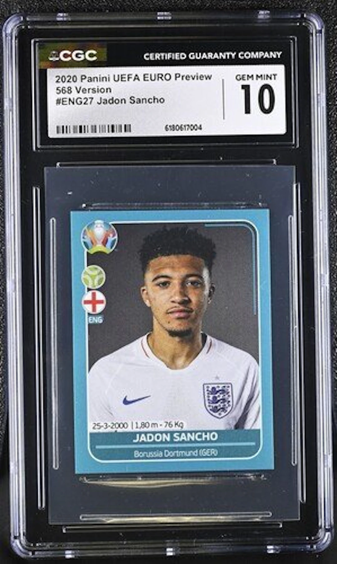 2020 Panini Jadon Sancho #ENG27 - Panini UEFA Euro 2020...