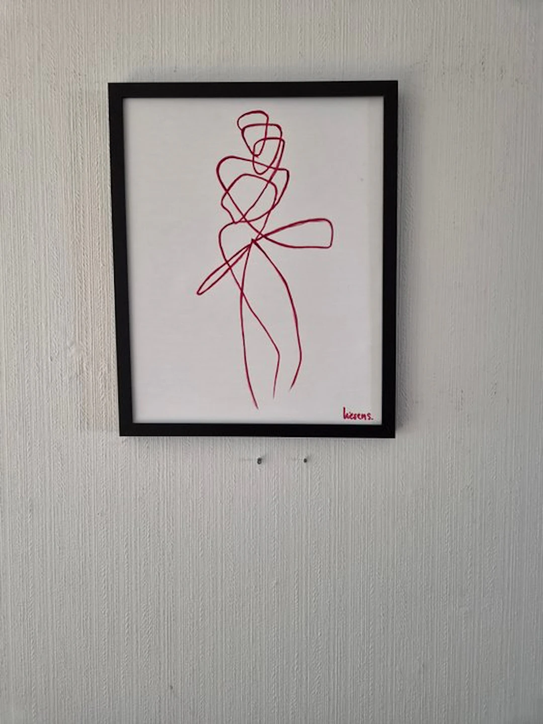 Liesens - Me and you (Handpainted on canvas met lijst)