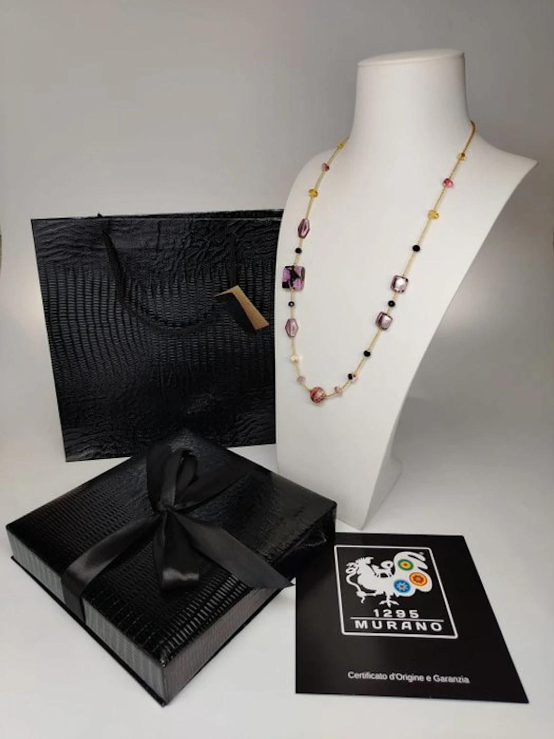 necklace - Necklace - 24 kt gold Murano necklace