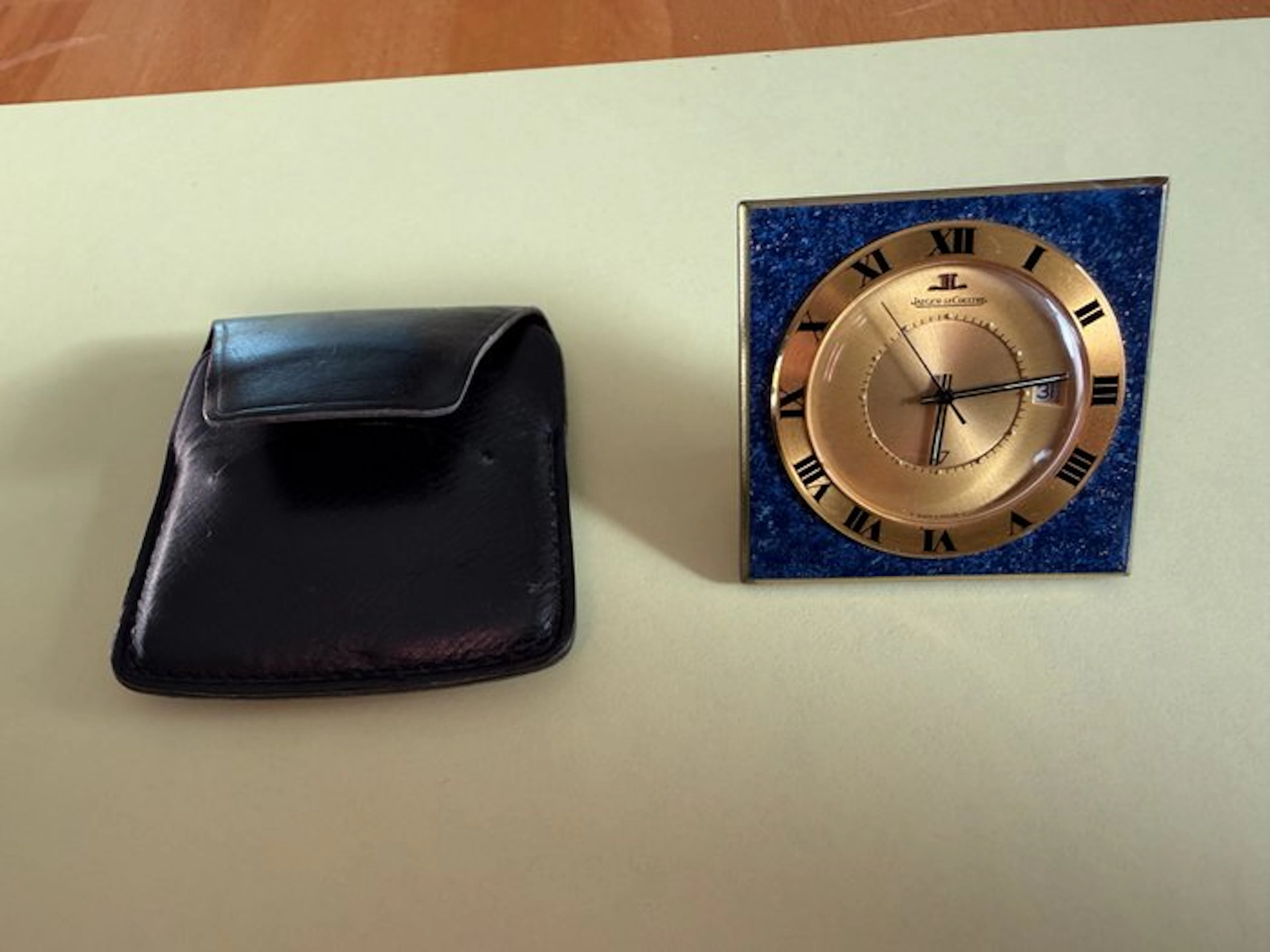 Desk clock - Gold plated - 1960-1970 - Jaeger-LeCoultre Memovox
