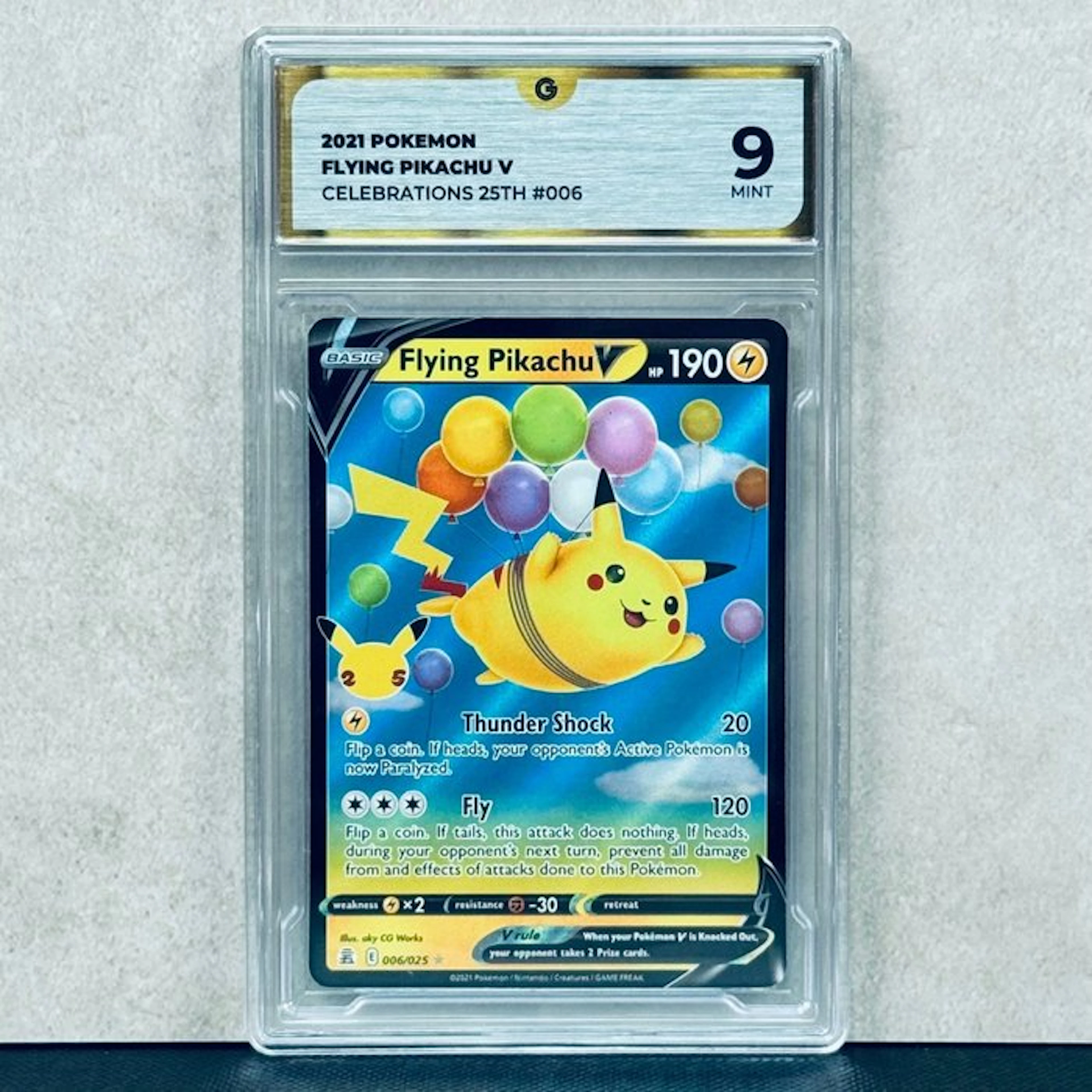 Pokémon Graded card - Flying Pikachu V #006 2021 POKEMON...