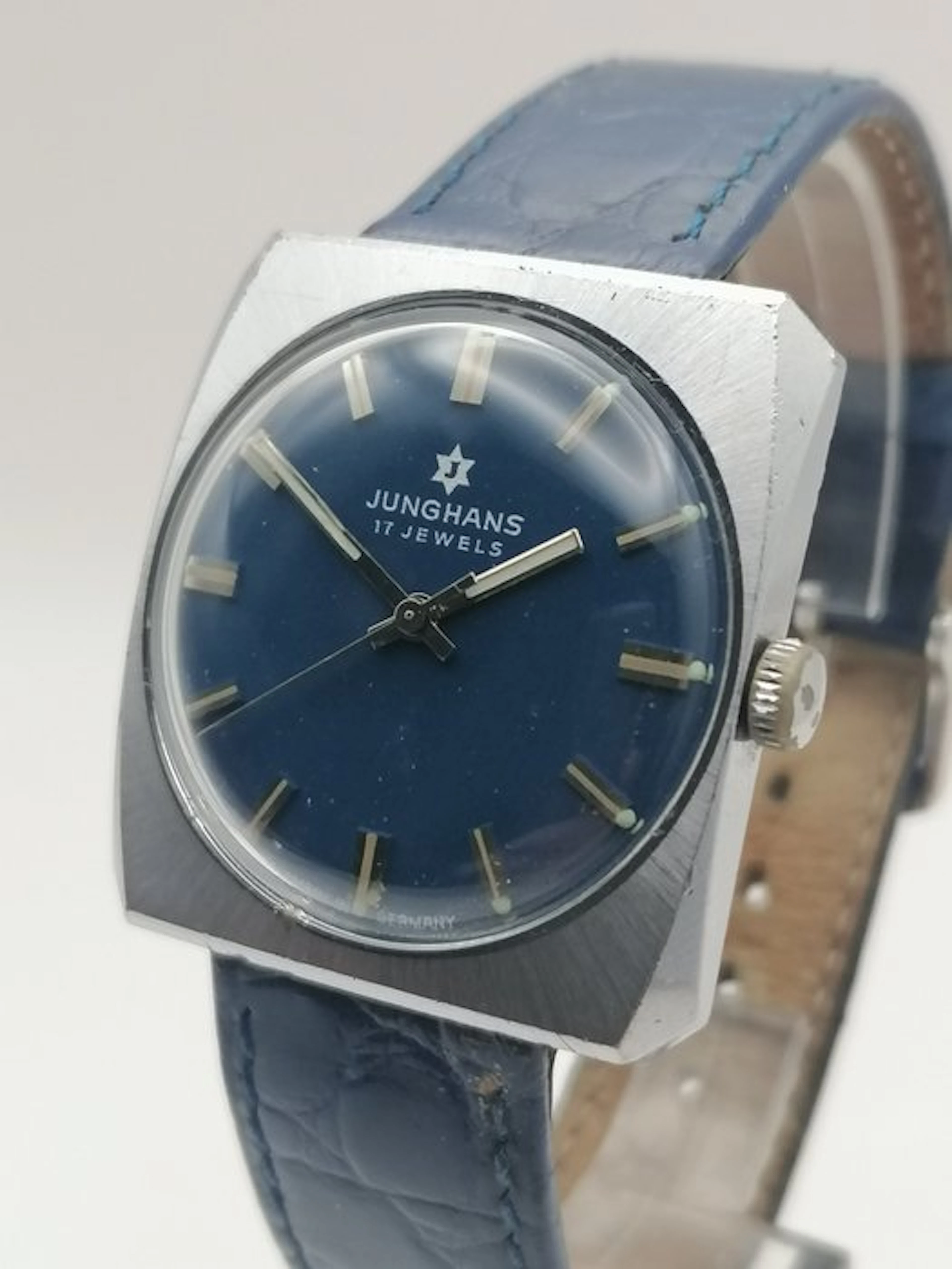 Junghans - Bauhaus - No reserve price - Blaues Zifferblatt - Men - 1970-1979