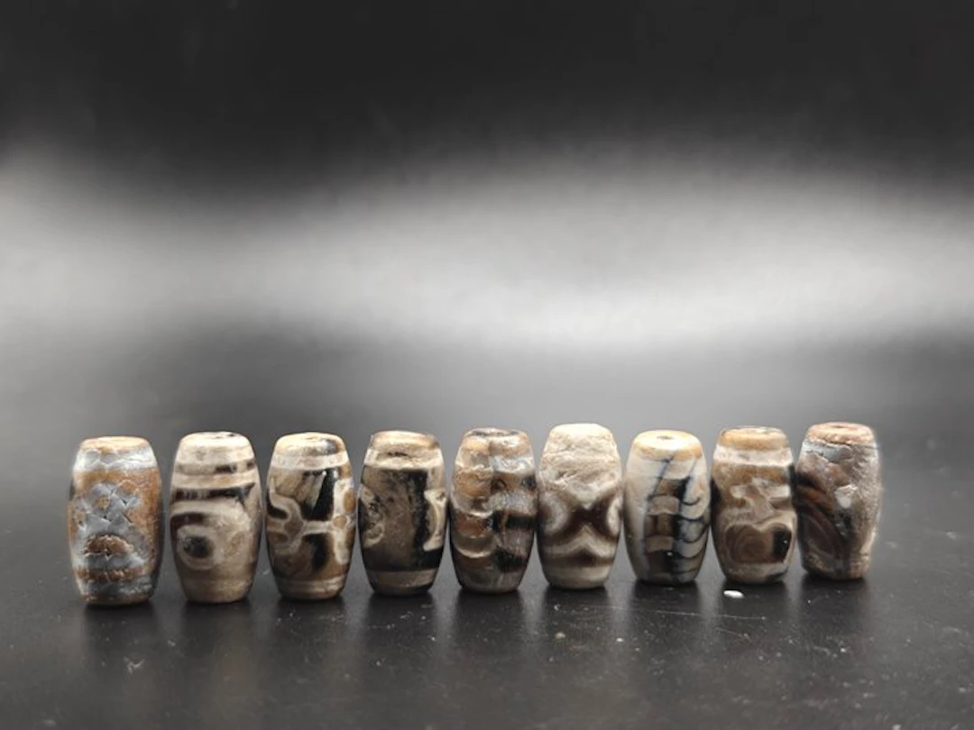 Old Tibetan Agate Dzi Bead Pendulums - For Protection and...
