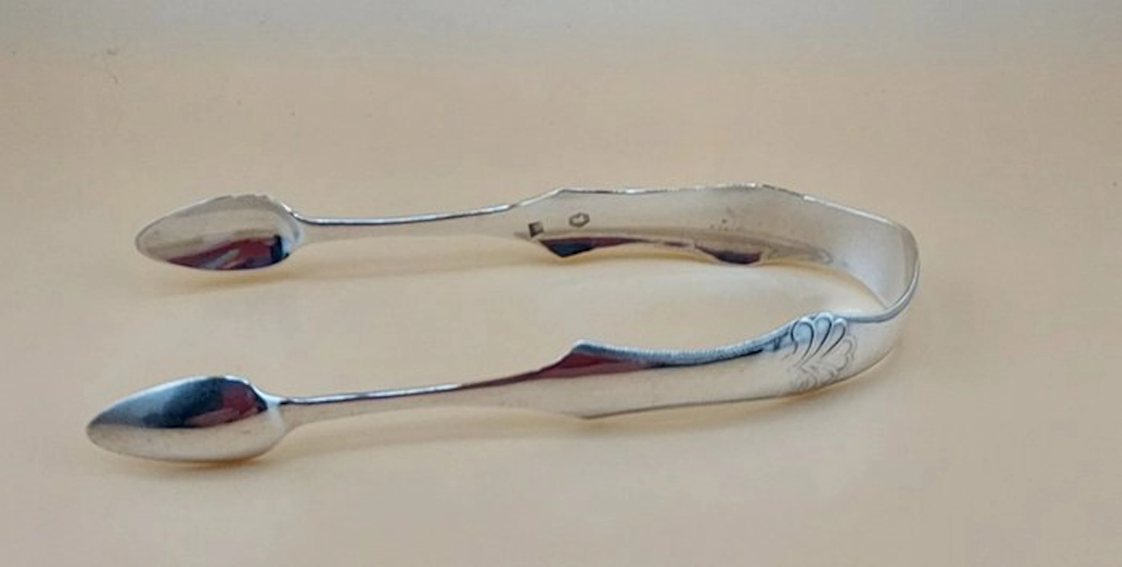 Sugar tongs - .835 silver - 1800-1850 - Silver Nugget Tongs