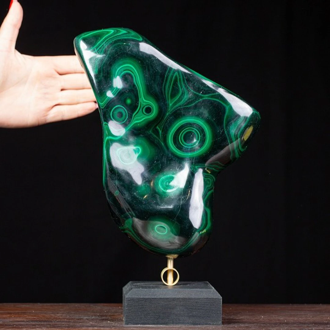 Exquisite Malachite with Captivating Banding and...
